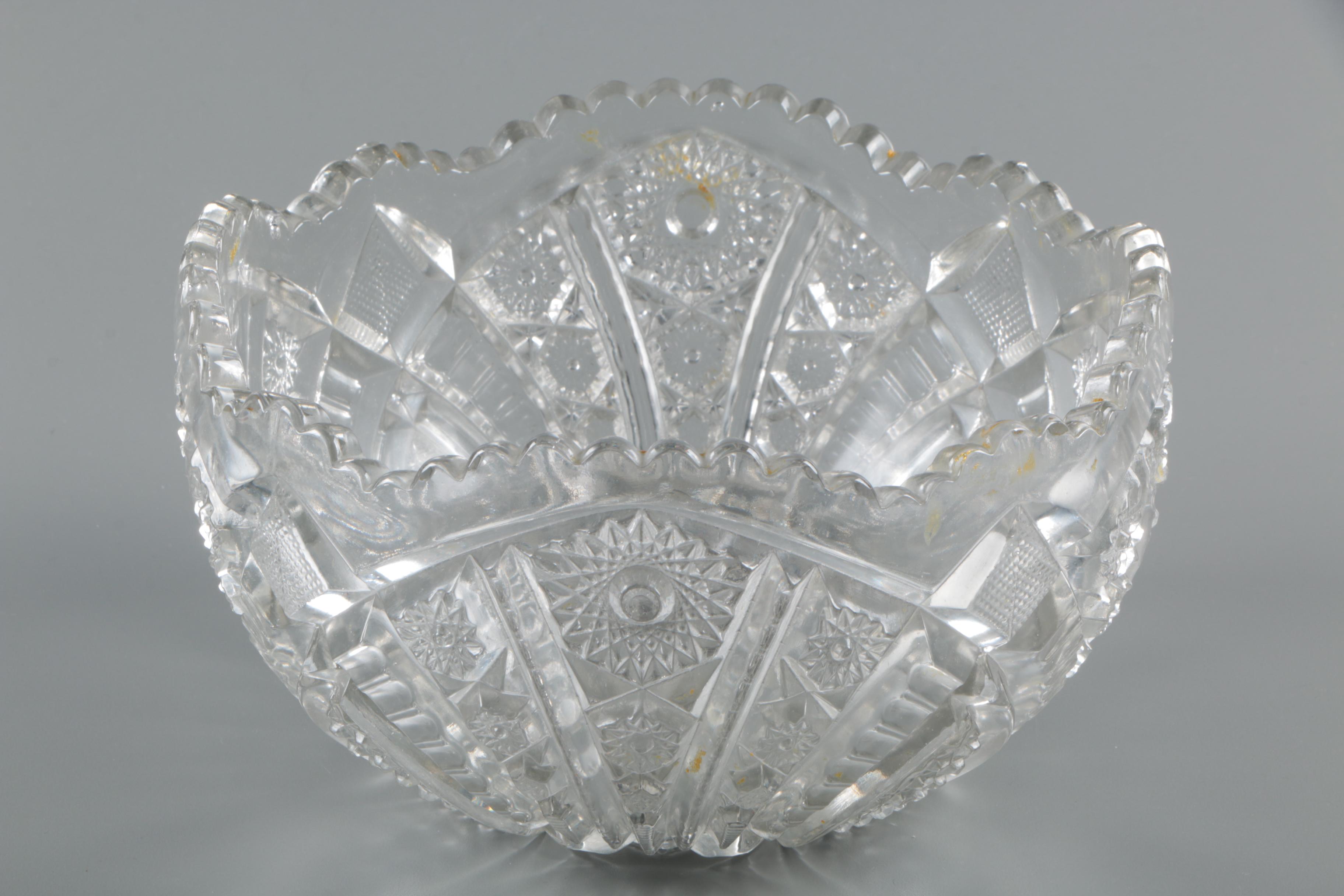 Antique EAPG Clear Glass Serveware