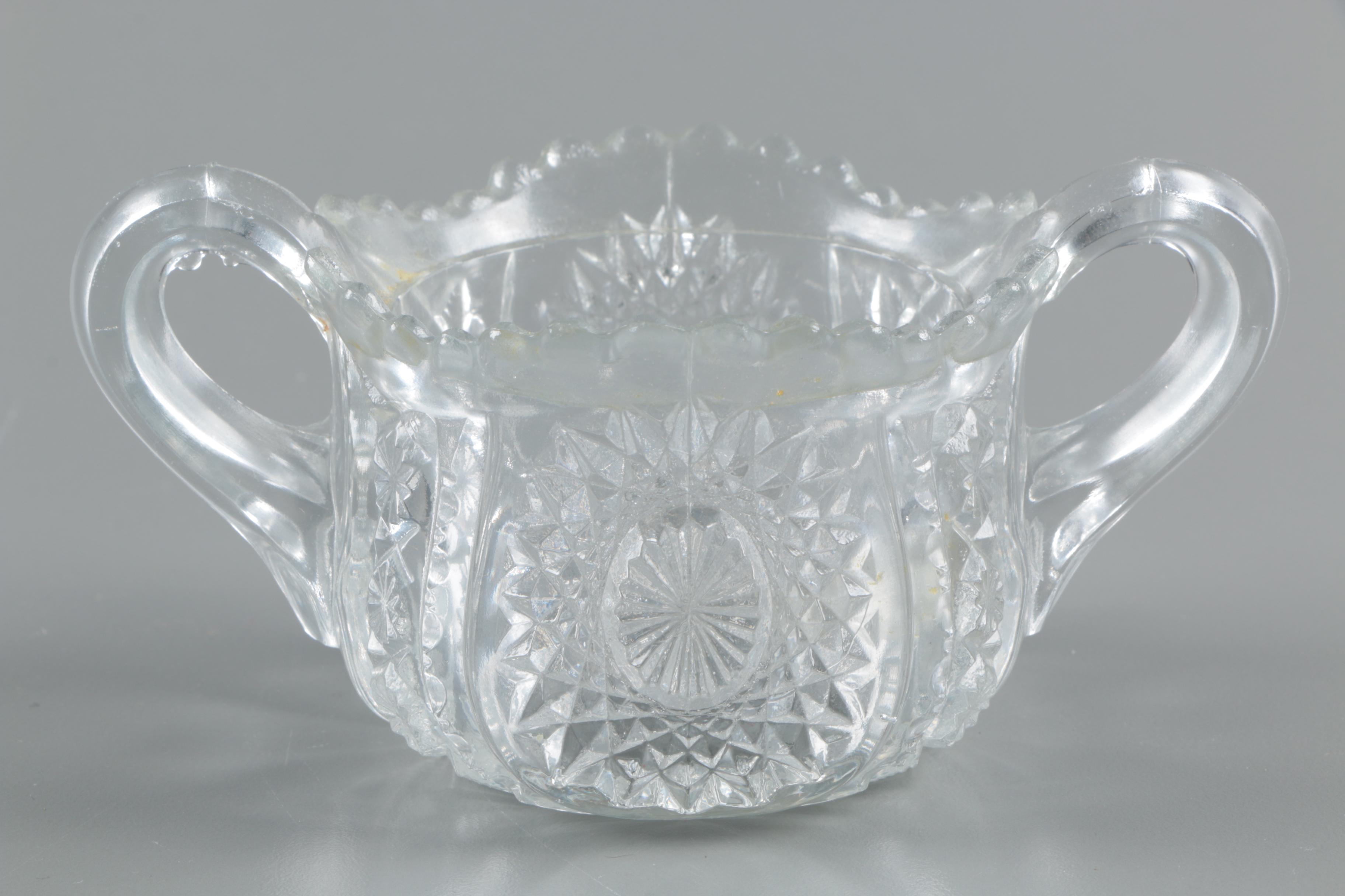Antique EAPG Clear Glass Serveware