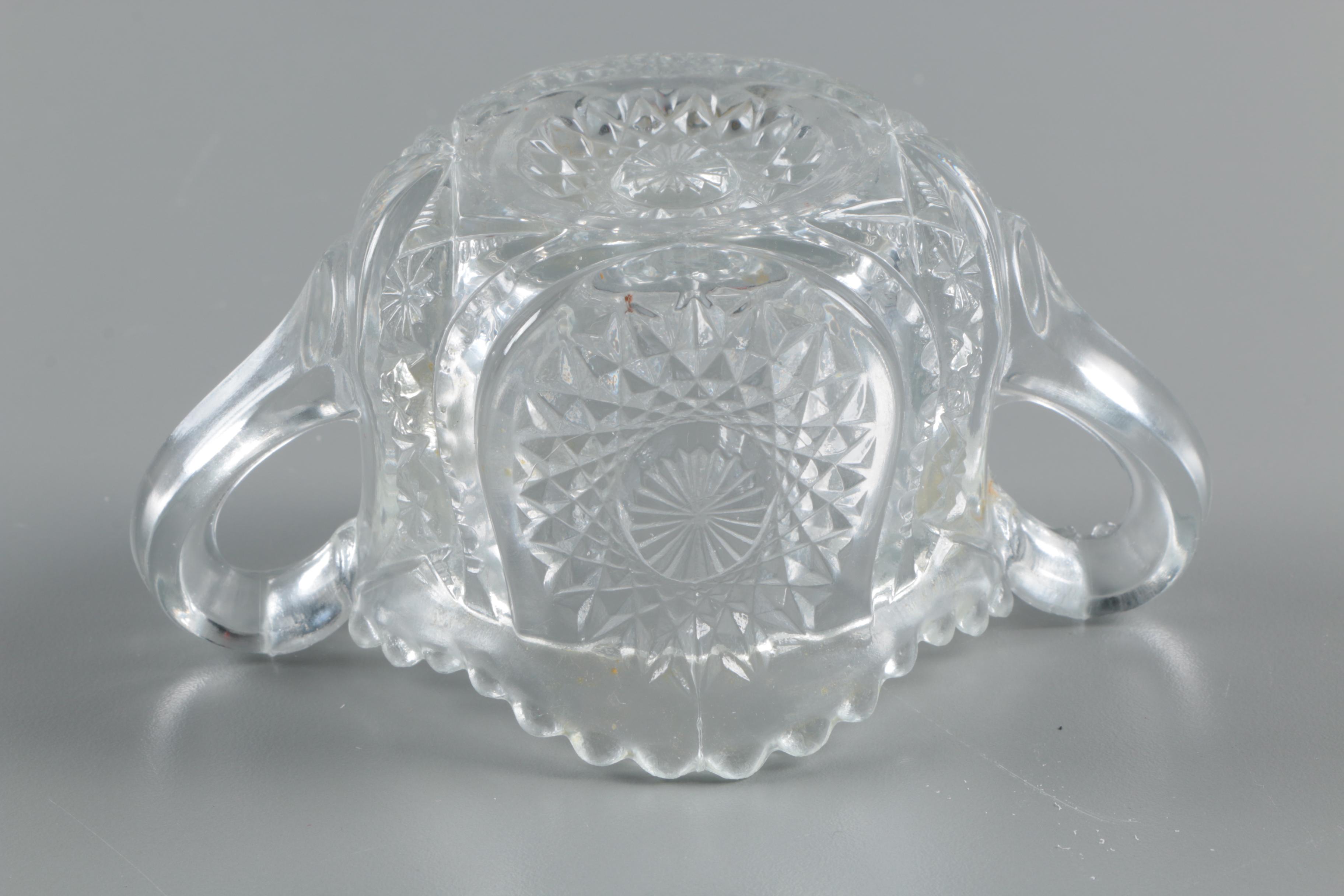 Antique EAPG Clear Glass Serveware