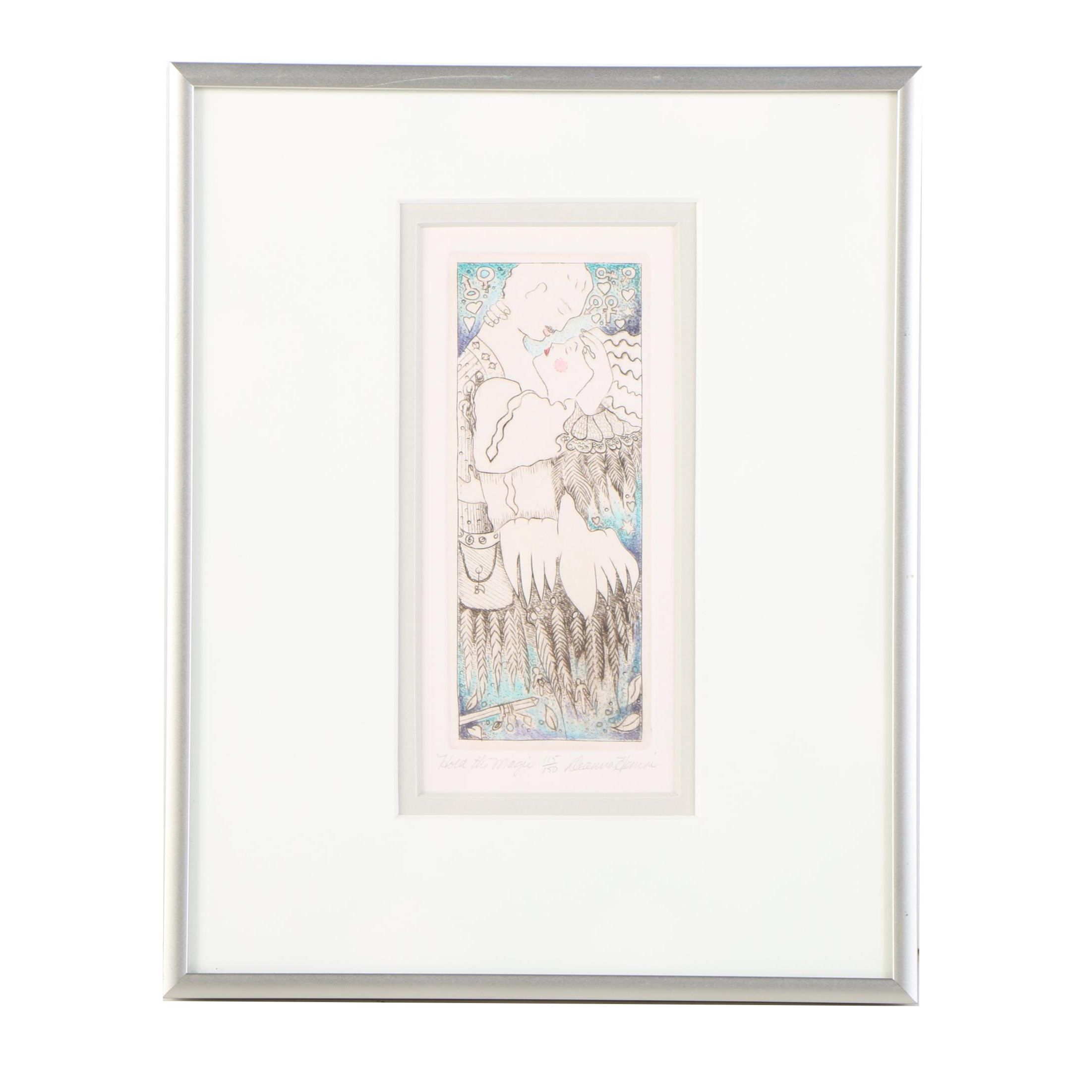 Deanna Henion Color Etching "Hold the Magic"
