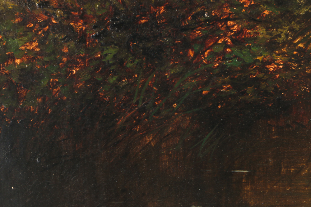 J. Ellis Original Oil Landscape Painting on Canvas