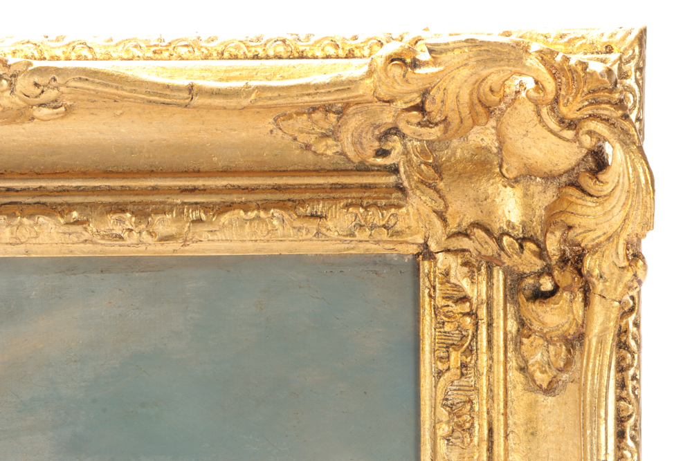 J. Ellis Original Oil Landscape Painting on Canvas