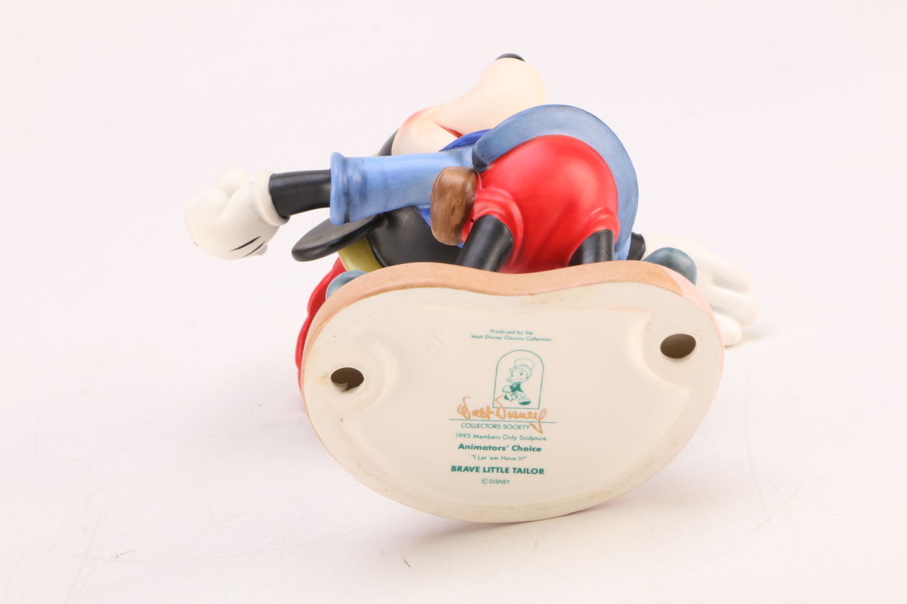 Walt Disney's "Brave Little Tailor" Mickey Mouse Figurine