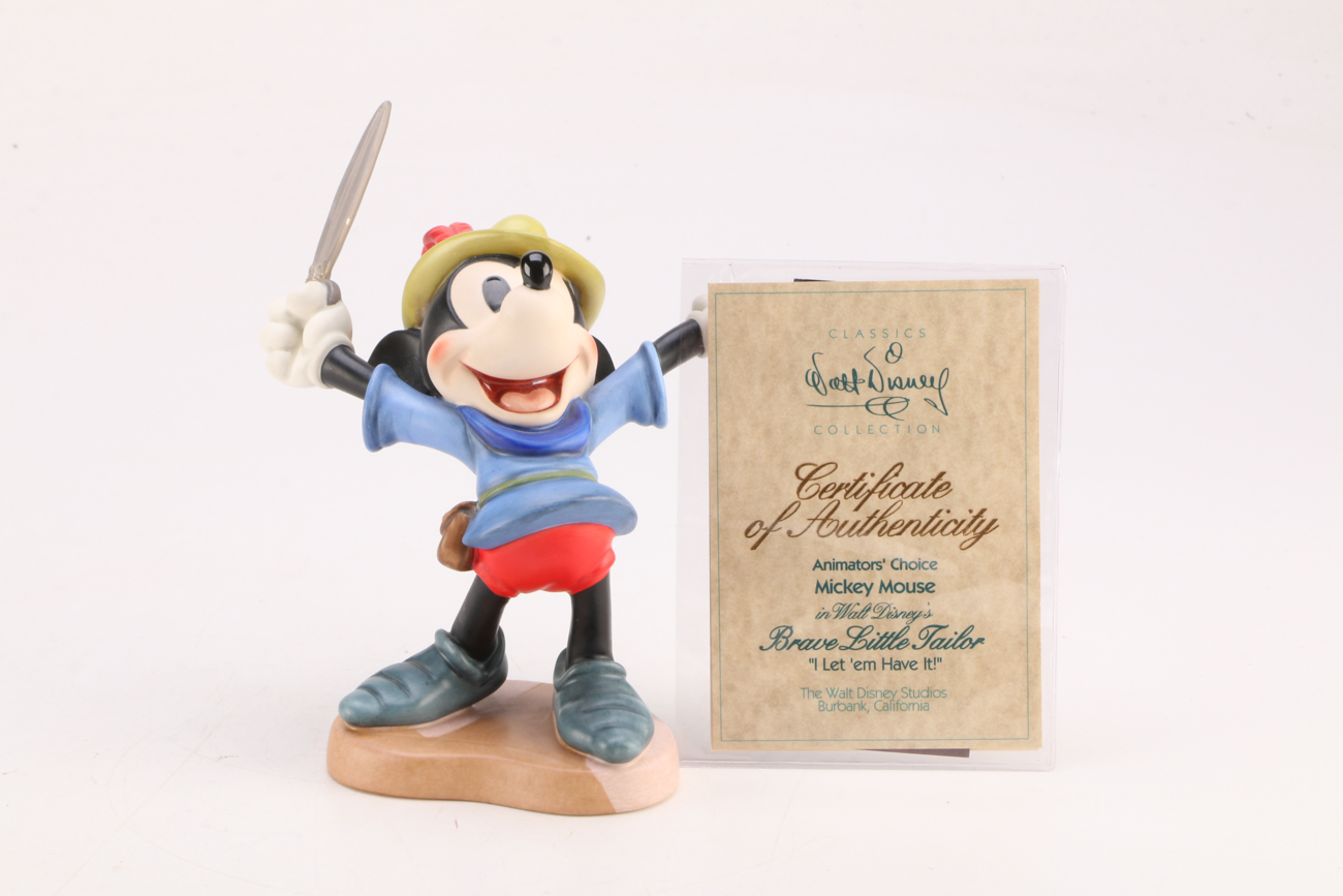 Walt Disney's "Brave Little Tailor" Mickey Mouse Figurine