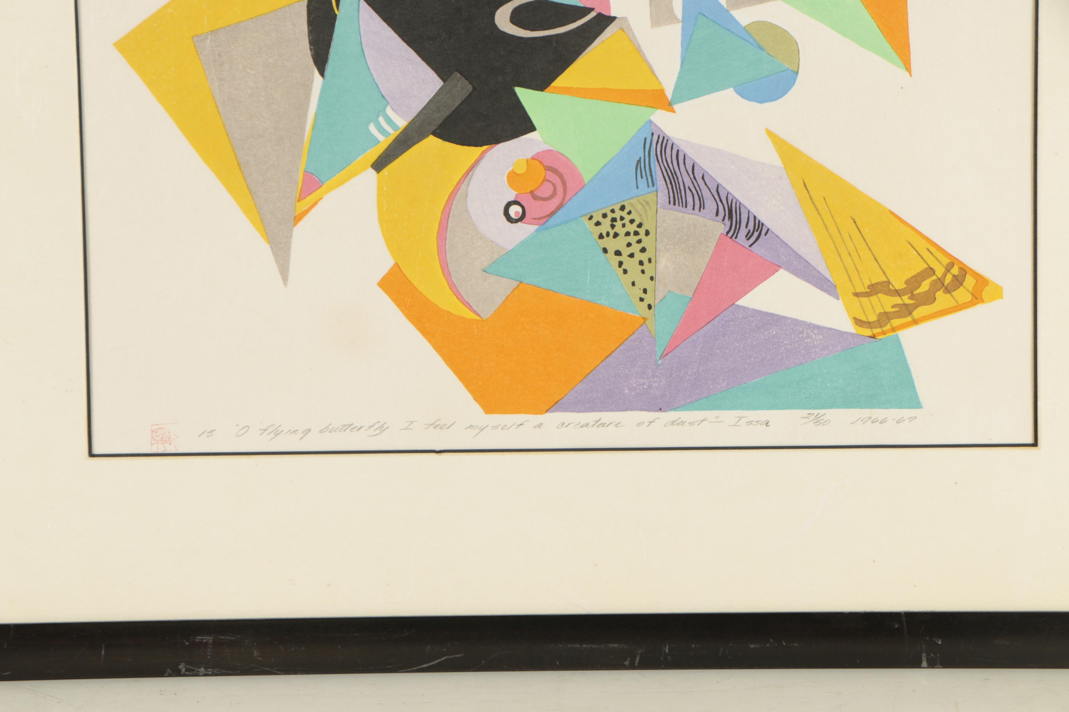 Stanton Macdonald-Wright Woodblock from "The Haiku Series"