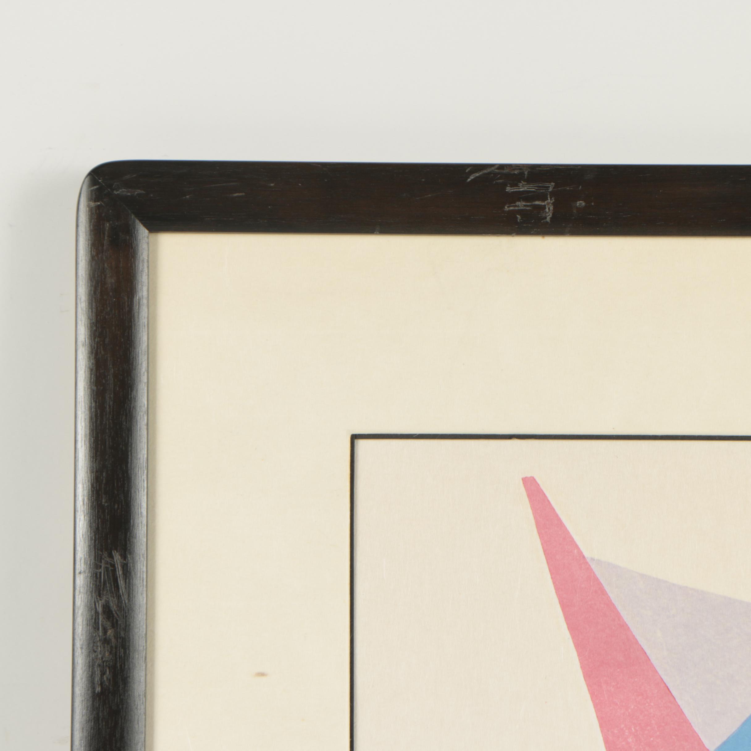 Stanton Macdonald-Wright Woodblock from "The Haiku Series"