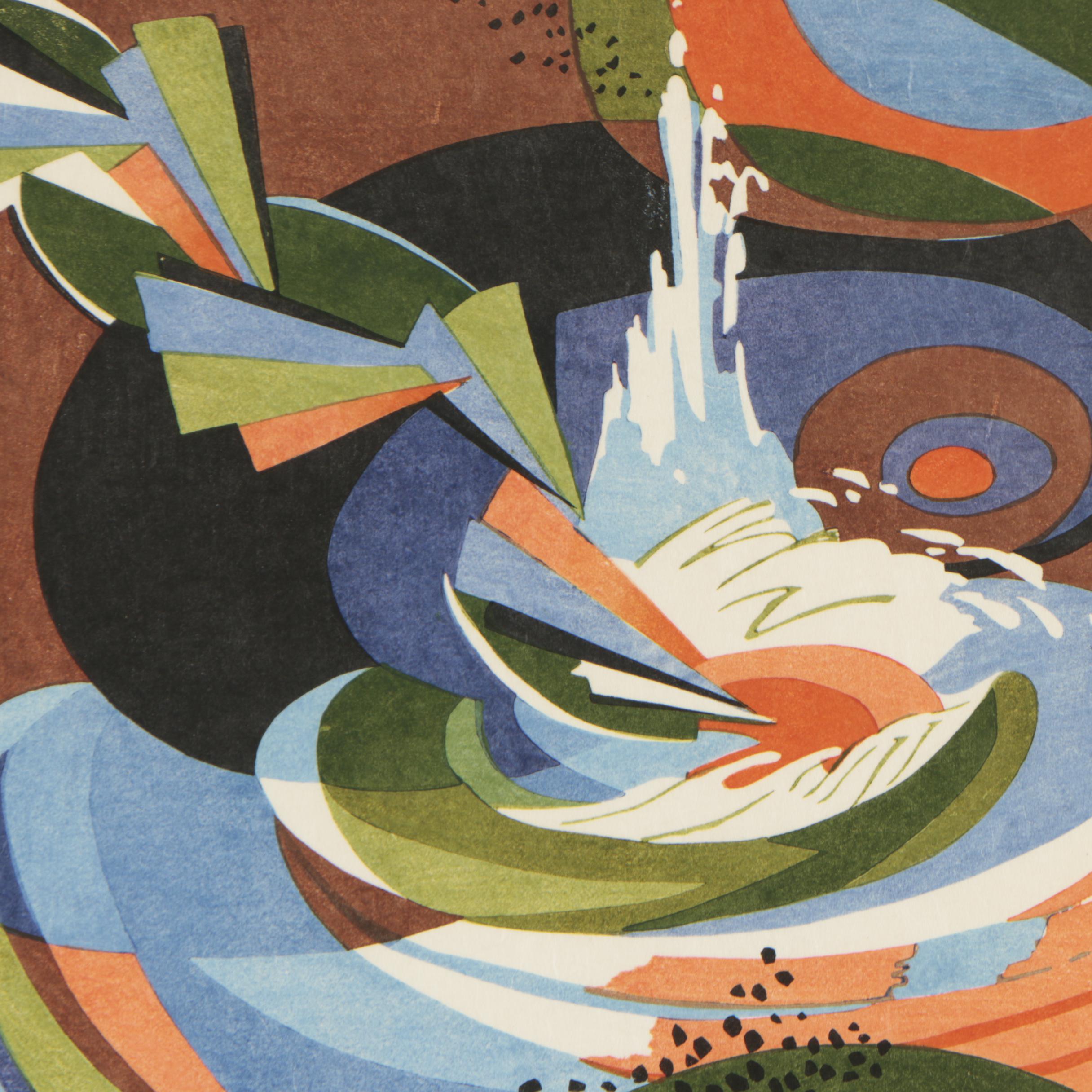 Stanton Macdonald Wright Woodblock of the "The Haiku Series"