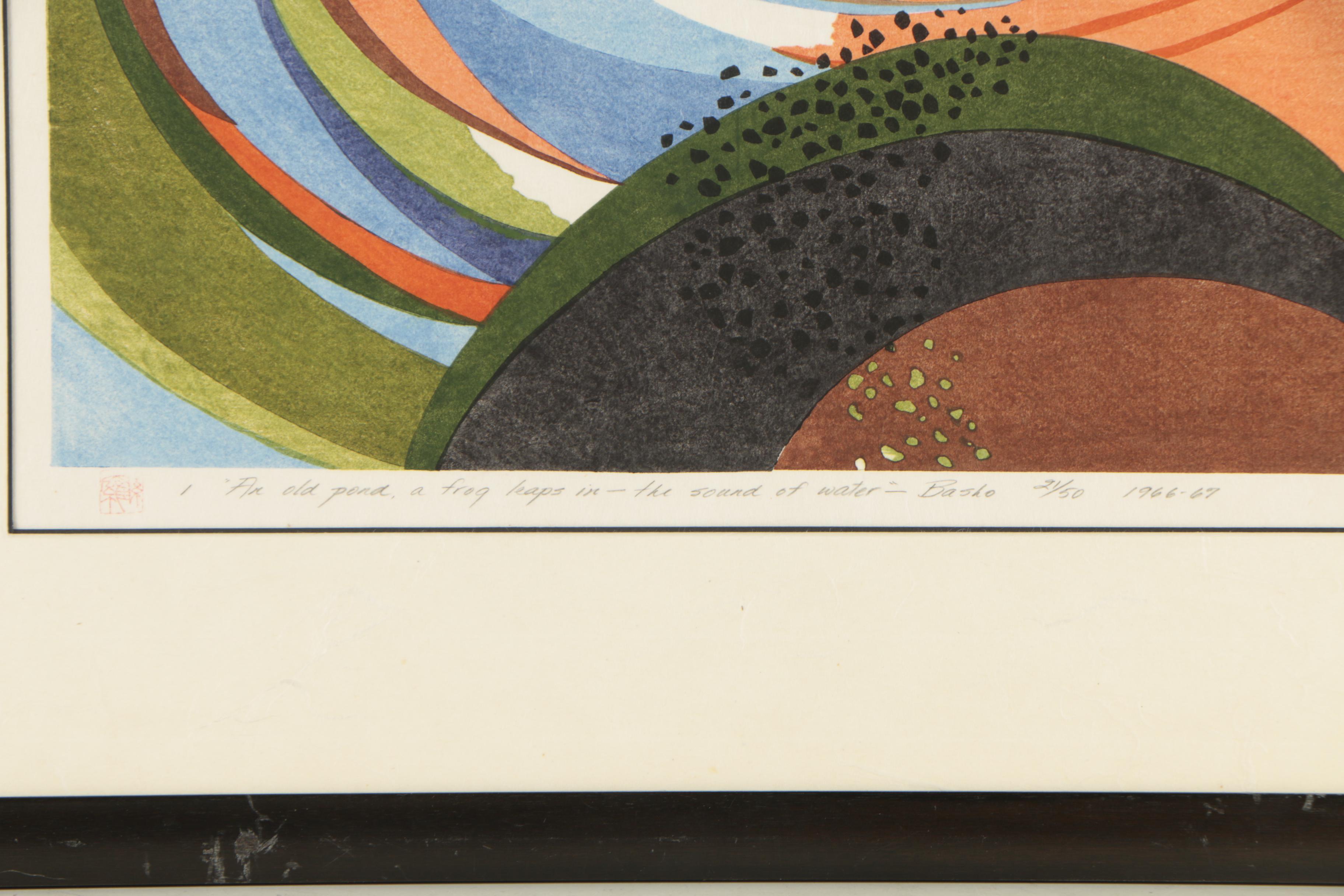 Stanton Macdonald Wright Woodblock of the "The Haiku Series"