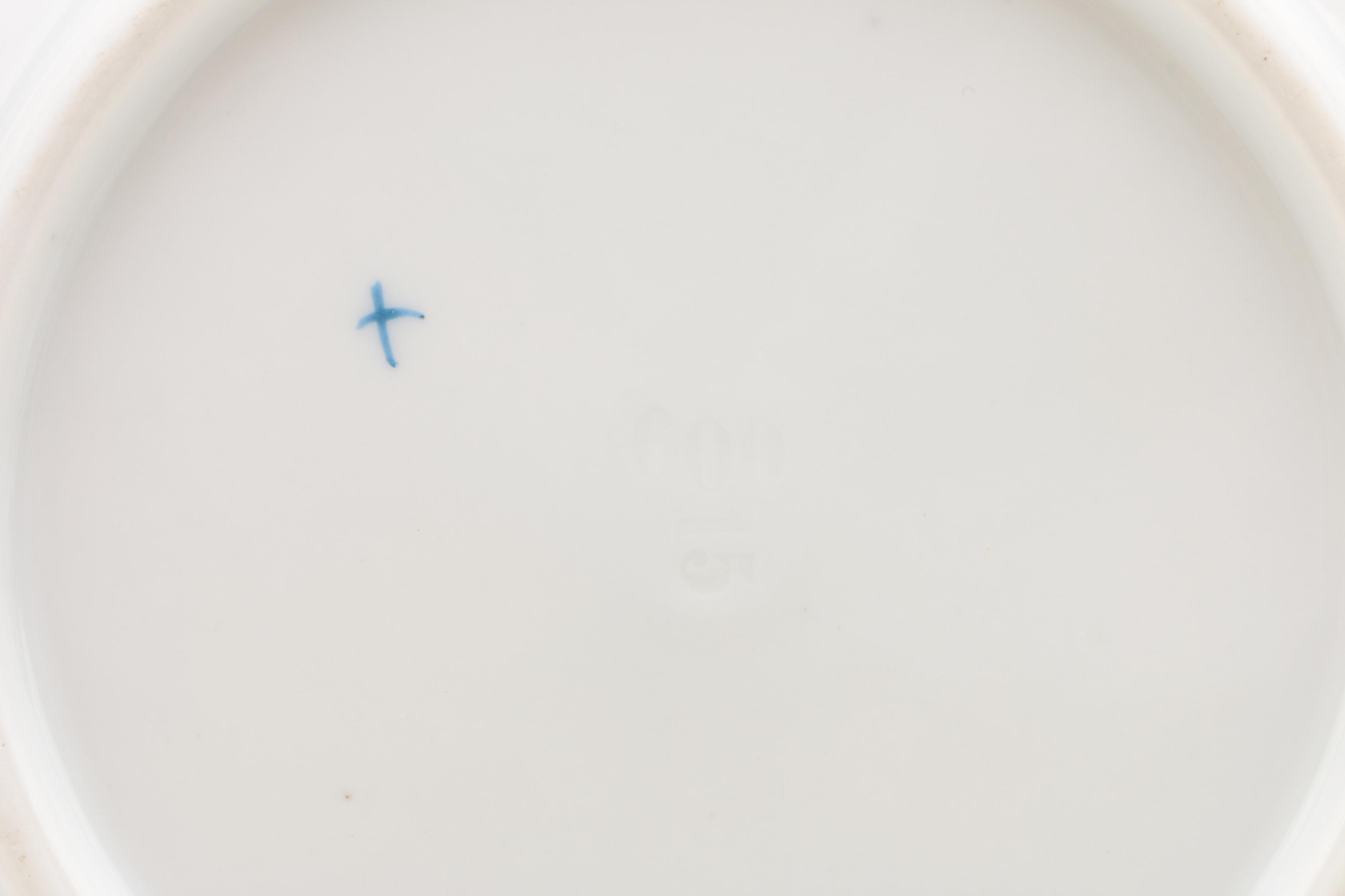 Porcelain Tableware Including M. Redon Limoges Bouillon Cups and Saucers