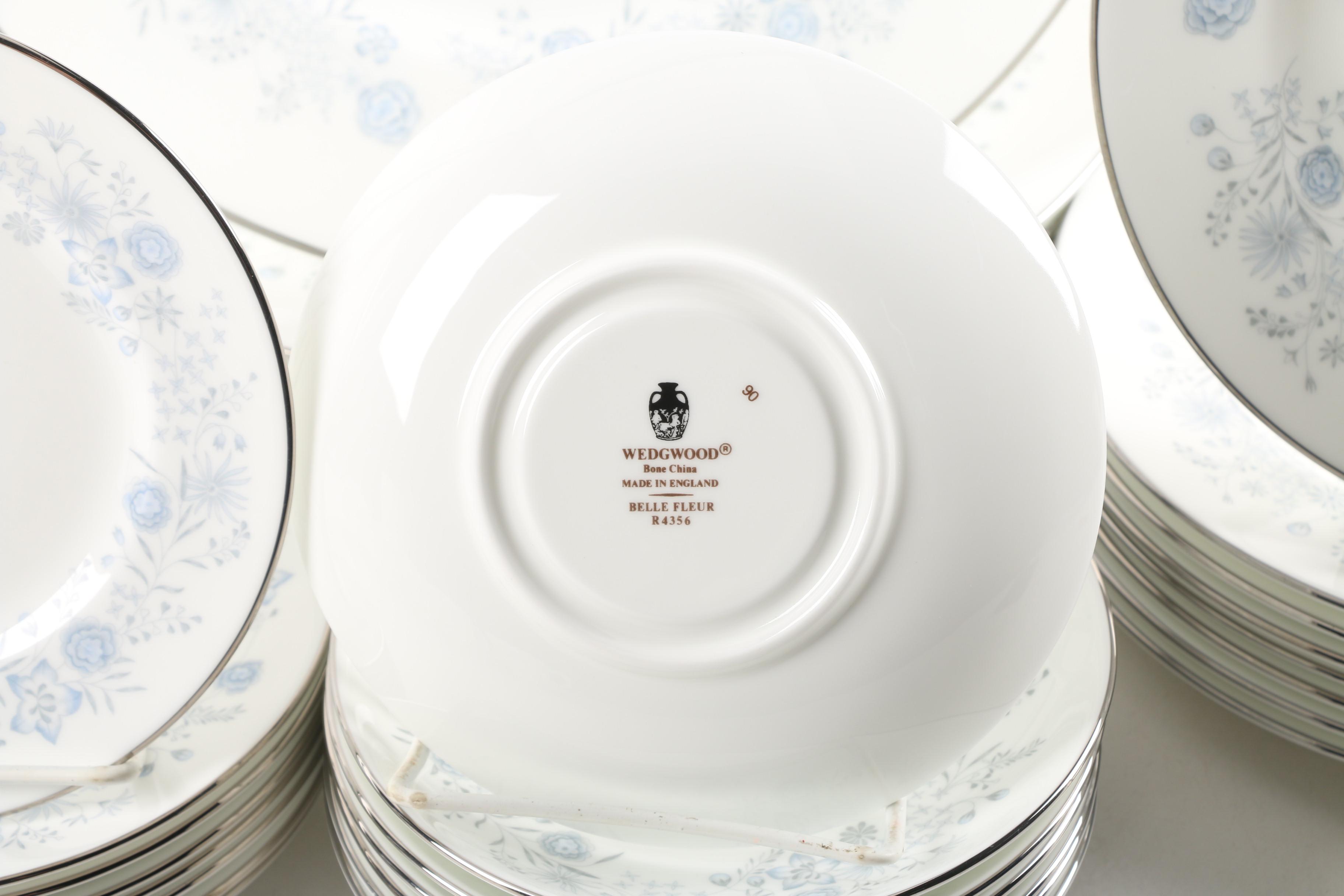 Vintage Wedgwood "Belle Fleur" Bone China Dinnerware