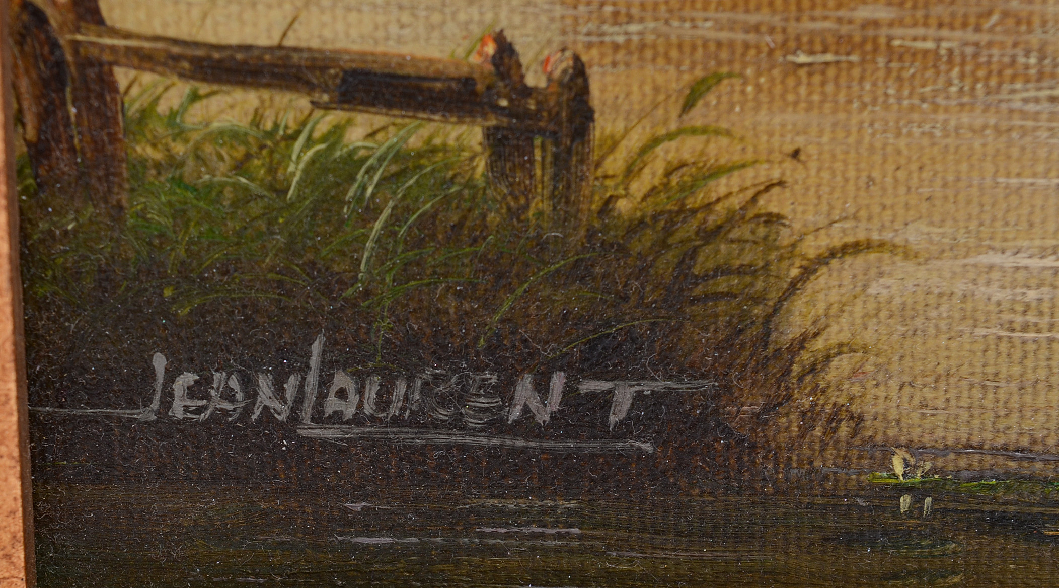 Jean Michel Laurent Oil Painting on Canvas of Sailing Ships