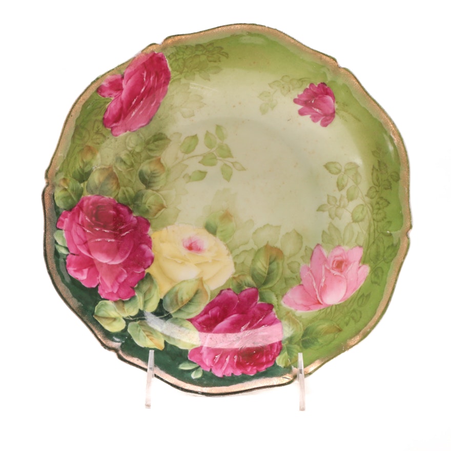 Hand-Painted Tirschenreuth Bavarian Decorative Plate