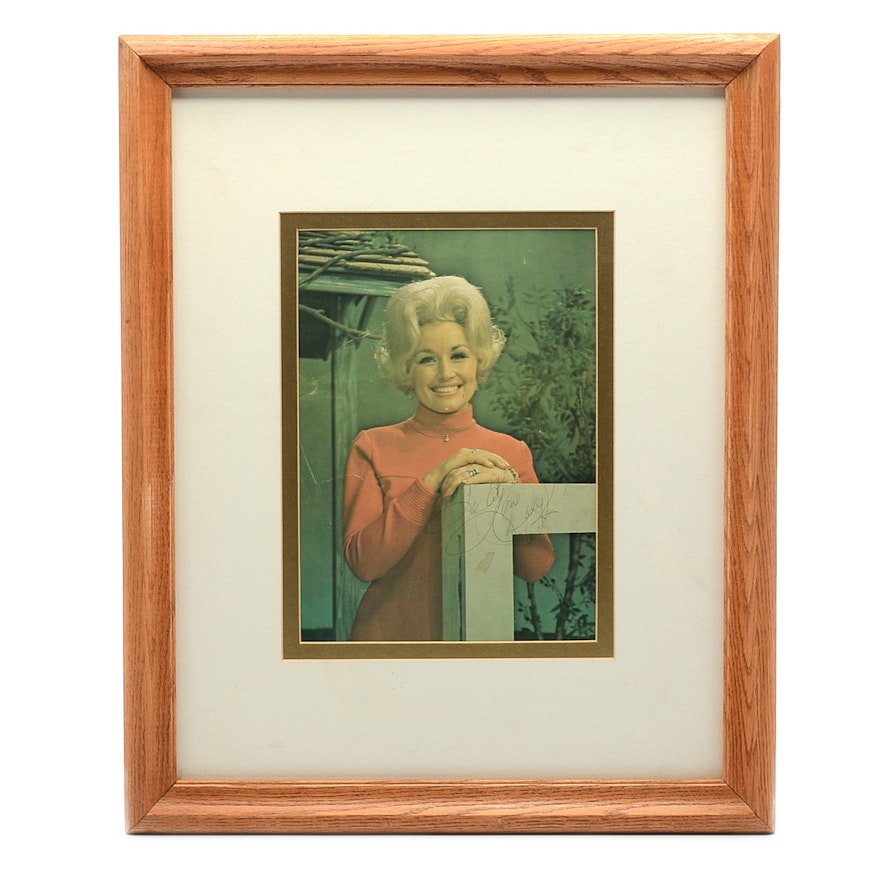 Autographed Print after Photograph of Dolly Parton