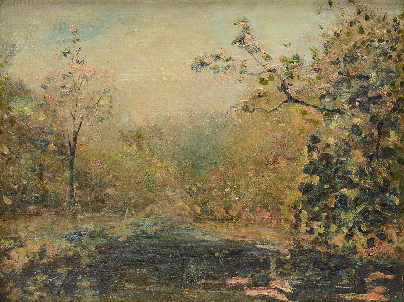 Original Oil on Board Landscape Painting