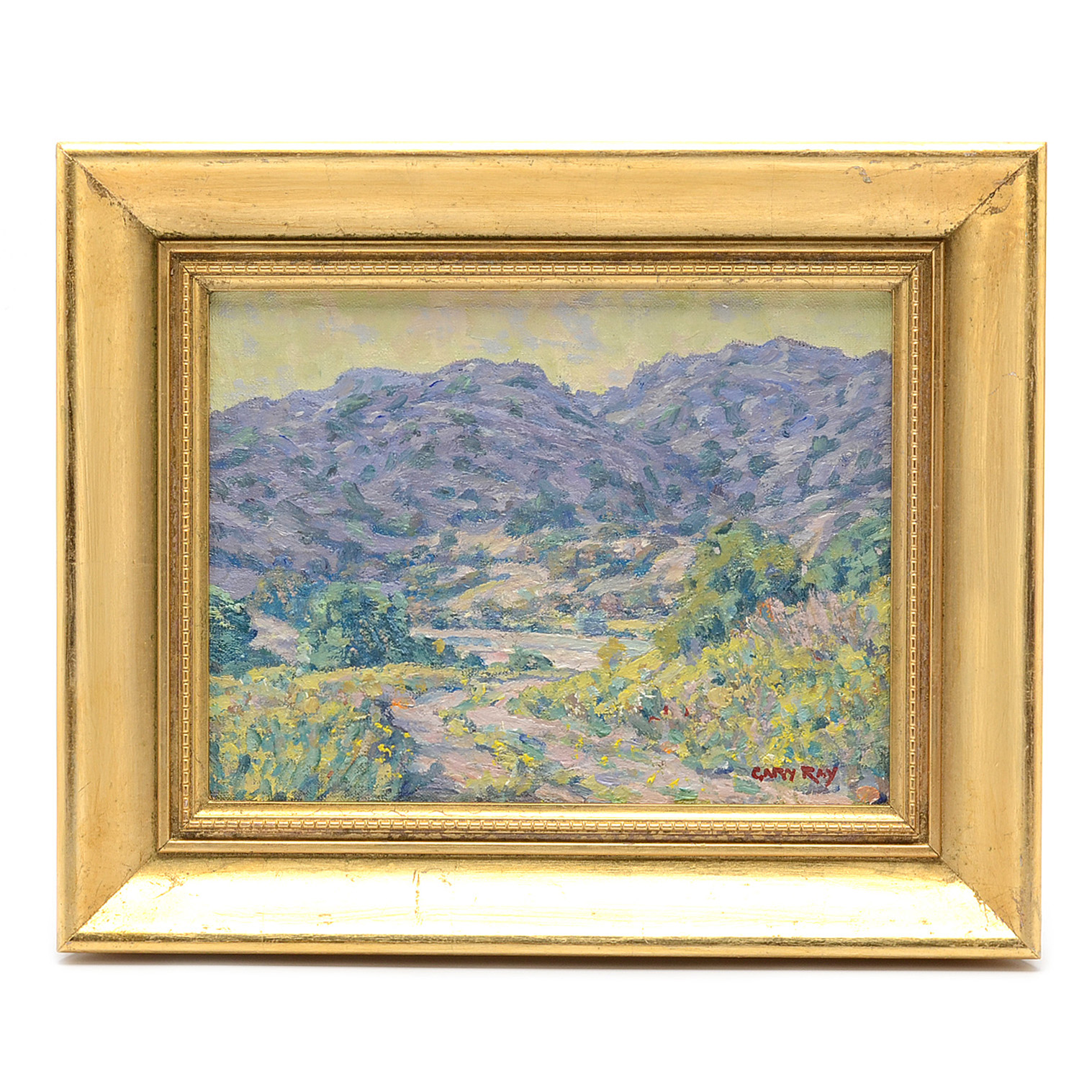 Gary Ray Original Oil Painting on Board of Mountain Landscape