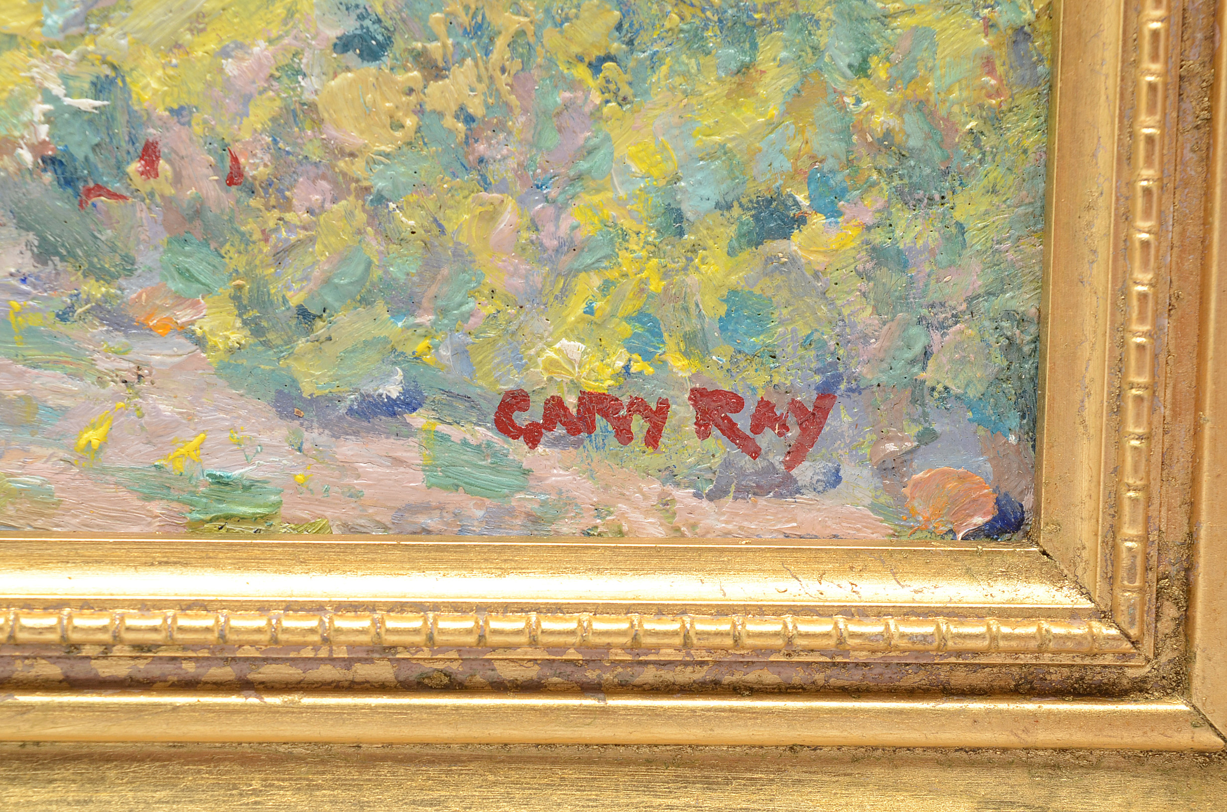 Gary Ray Original Oil Painting on Board of Mountain Landscape