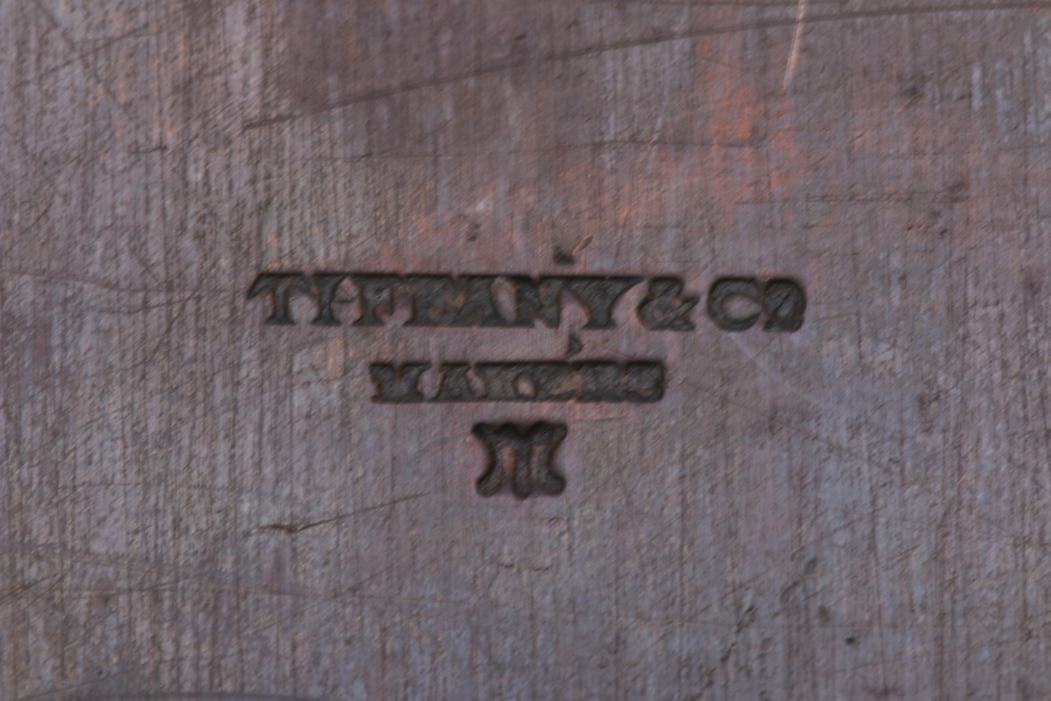 Antique Tiffany & Co. Engraved Copper Wedding Invitation Printer's Plate