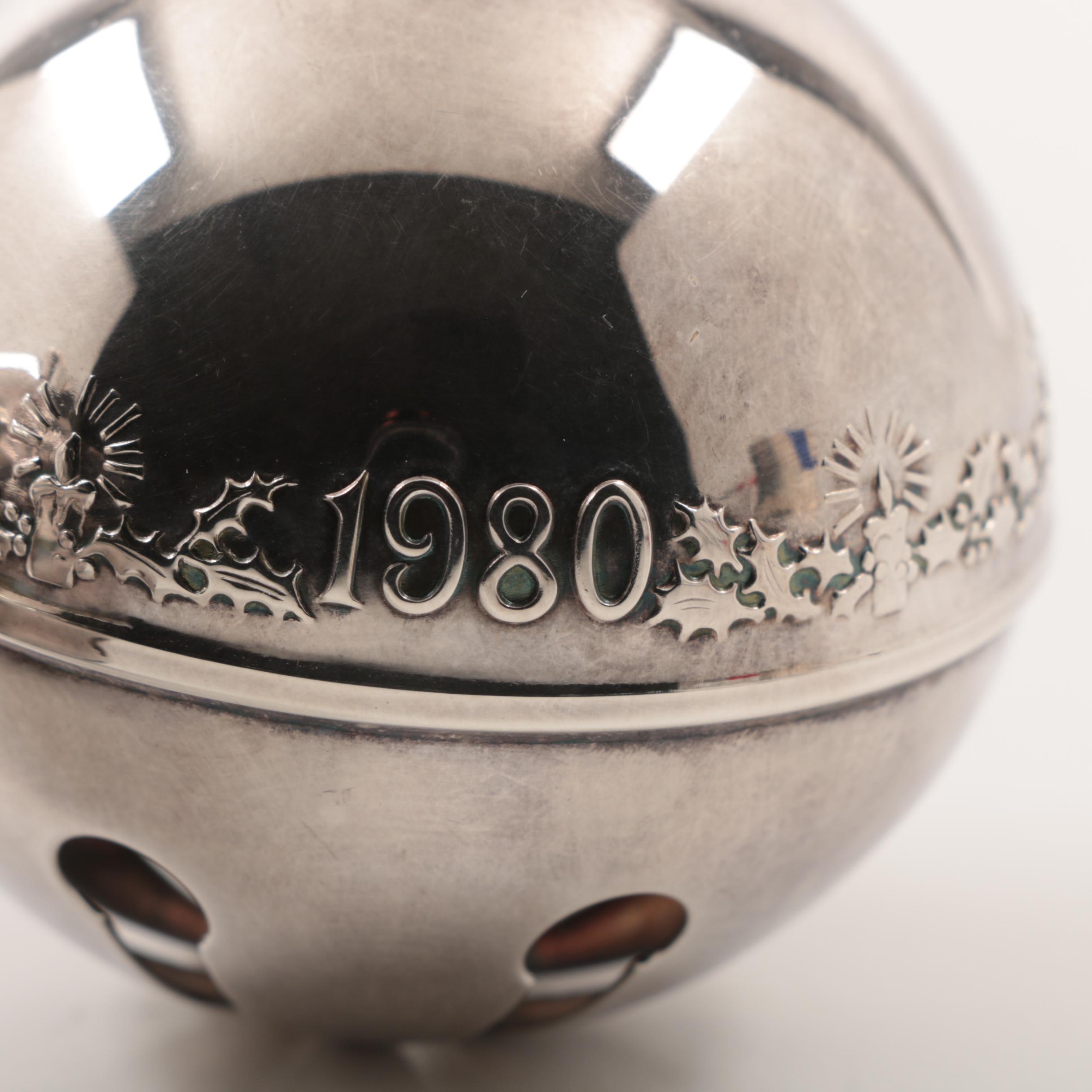 Wallace Sterling Silver Sleigh Bell Ornaments