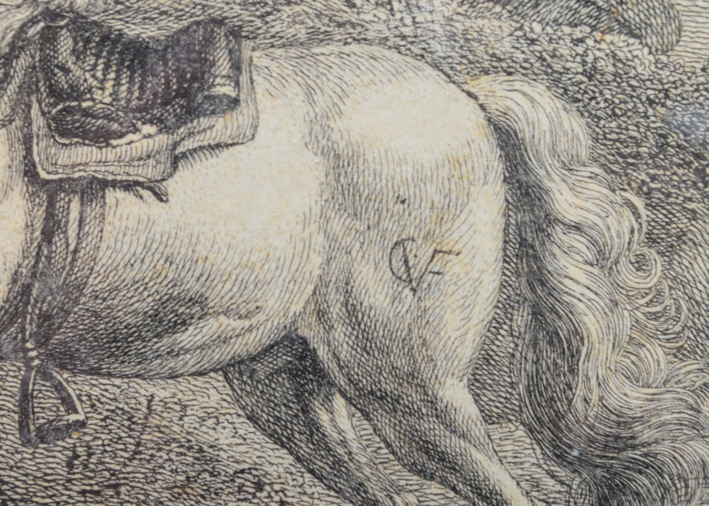 Engraving After Carel van Falens' "Rendez-Vous de Chasse"