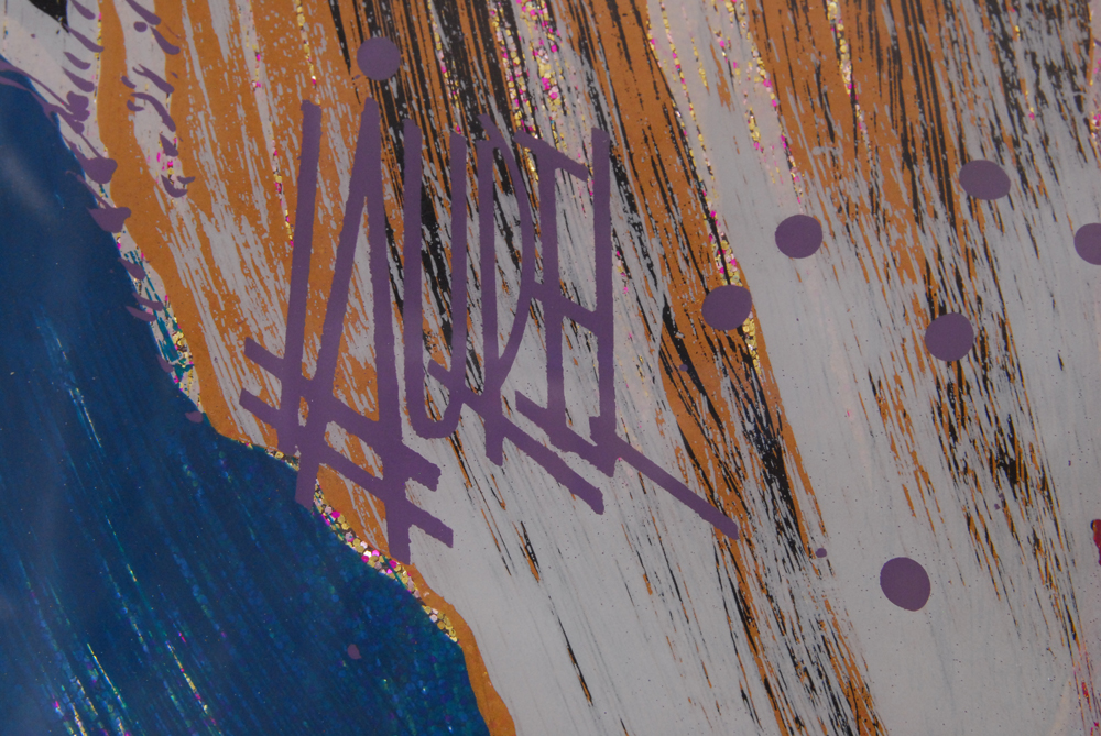 Laurel Embellished Floral Painting on Board