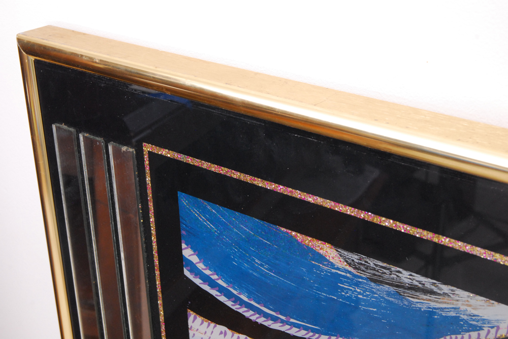 Laurel Embellished Floral Painting on Board