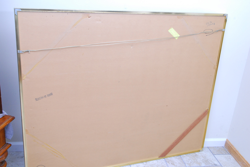 Laurel Embellished Floral Painting on Board