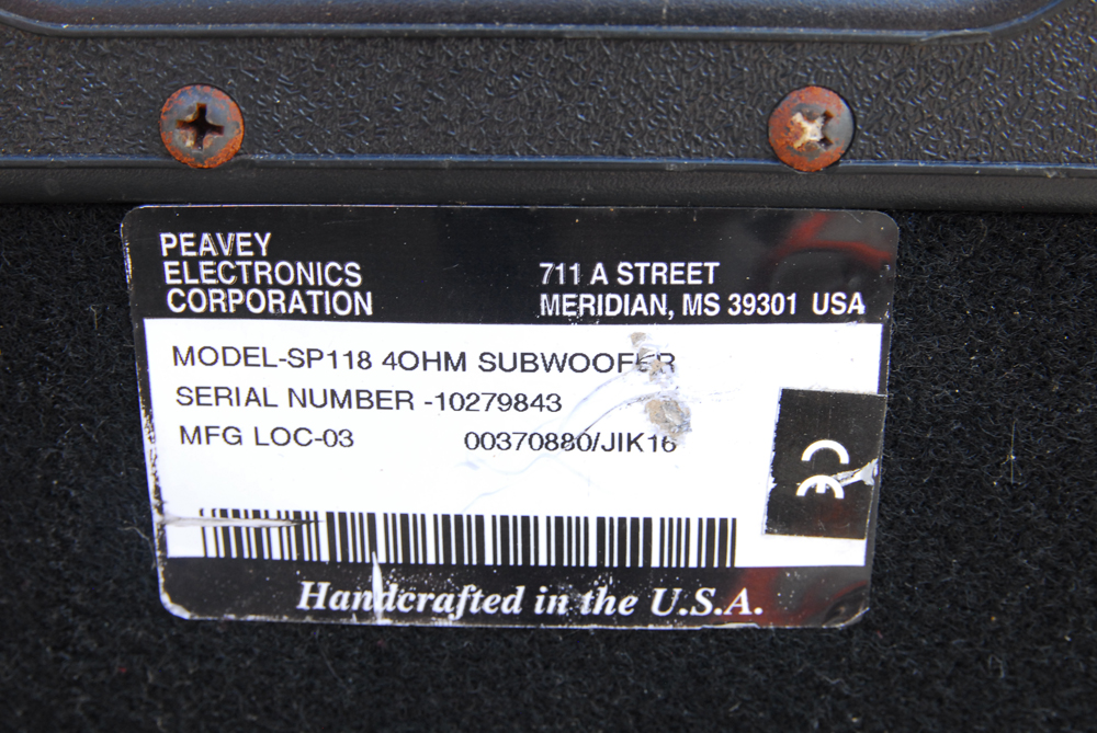 Peavey Subwoofer