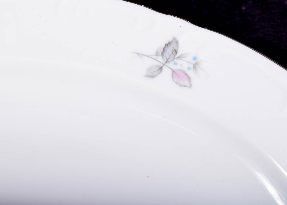 Three Castle China "Wild Rose" Tableware