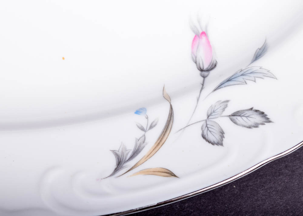 Three Castle China "Wild Rose" Tableware