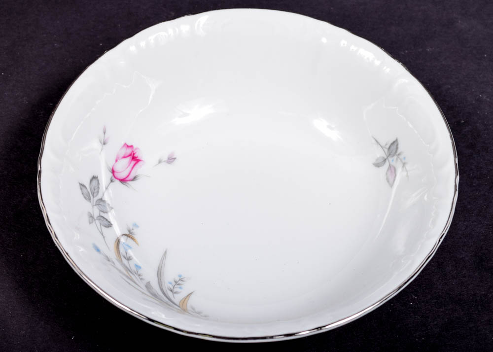 Three Castle China "Wild Rose" Tableware