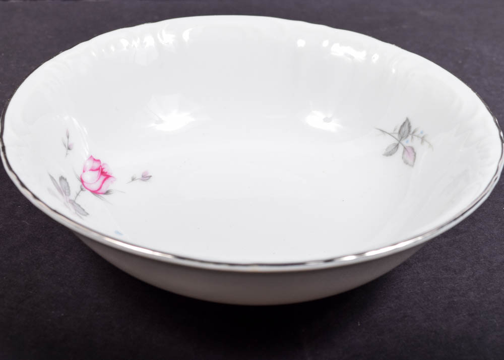 Three Castle China "Wild Rose" Tableware