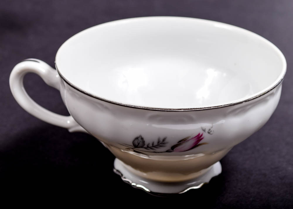 Three Castle China "Wild Rose" Tableware