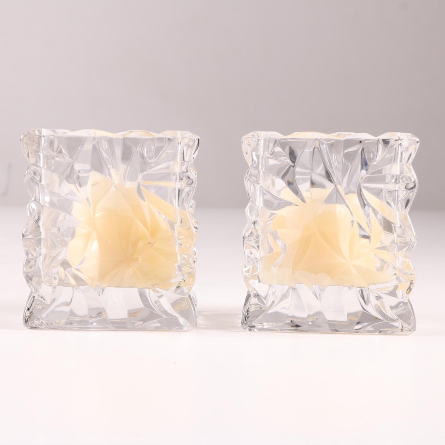 Rosenthal Crystal "Paper Bag" Votives