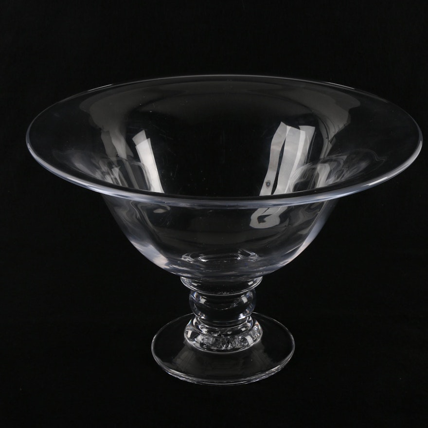 Simon Pearce for Hartland Handcrafted Glass Centerpiece Bowl