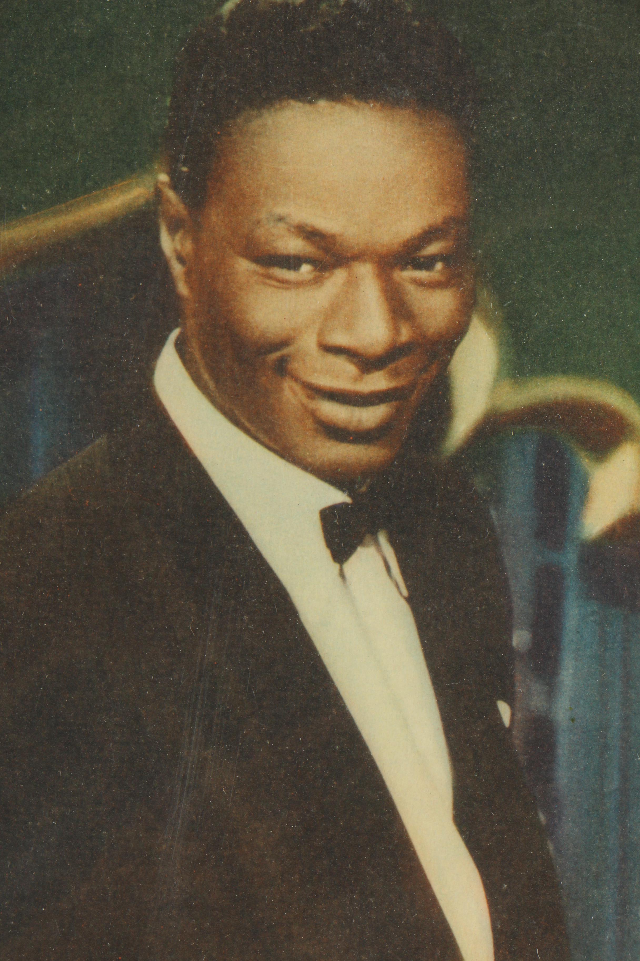 1957 "Istanbul" Lobby Card Featuring Errol Flynn and Nat "King" Cole