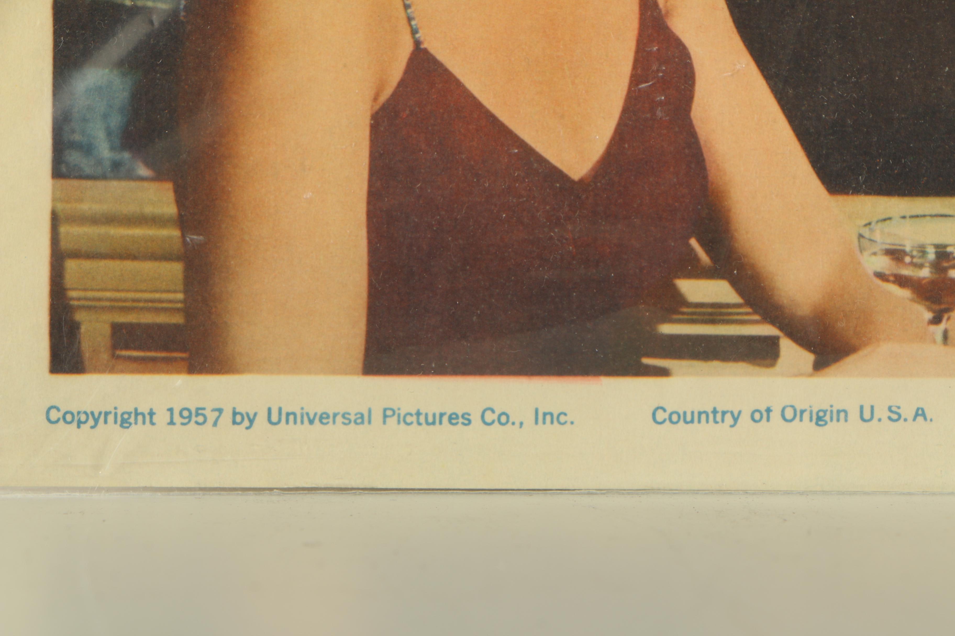 1957 "Istanbul" Lobby Card Featuring Errol Flynn and Nat "King" Cole