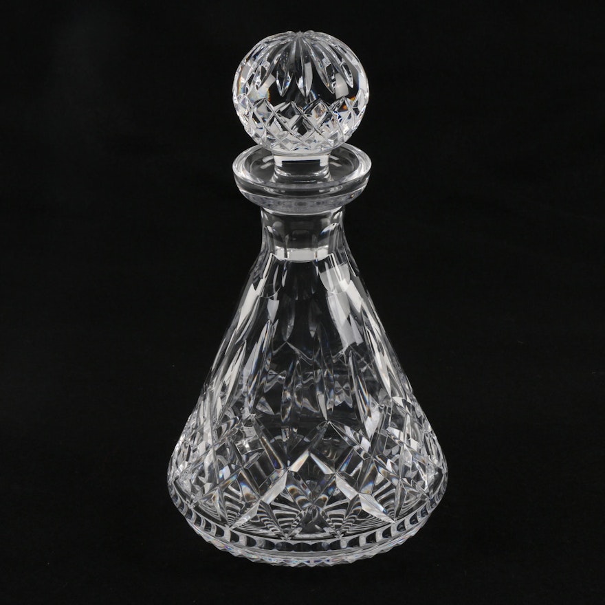 Waterford Crystal "Lismore" Roly Poly Decanter with Stopper