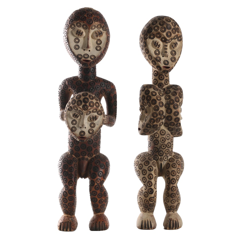 20th Century Carved Wooden Lega Sculptures