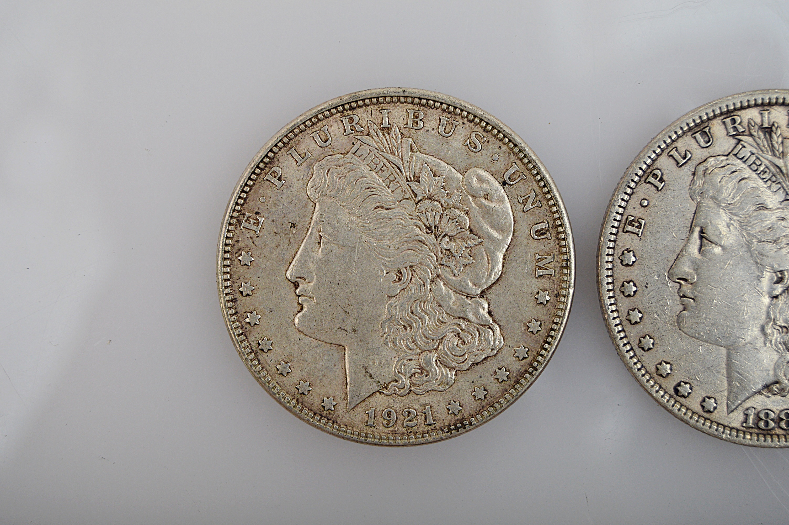 Three Morgan Silver Dollars