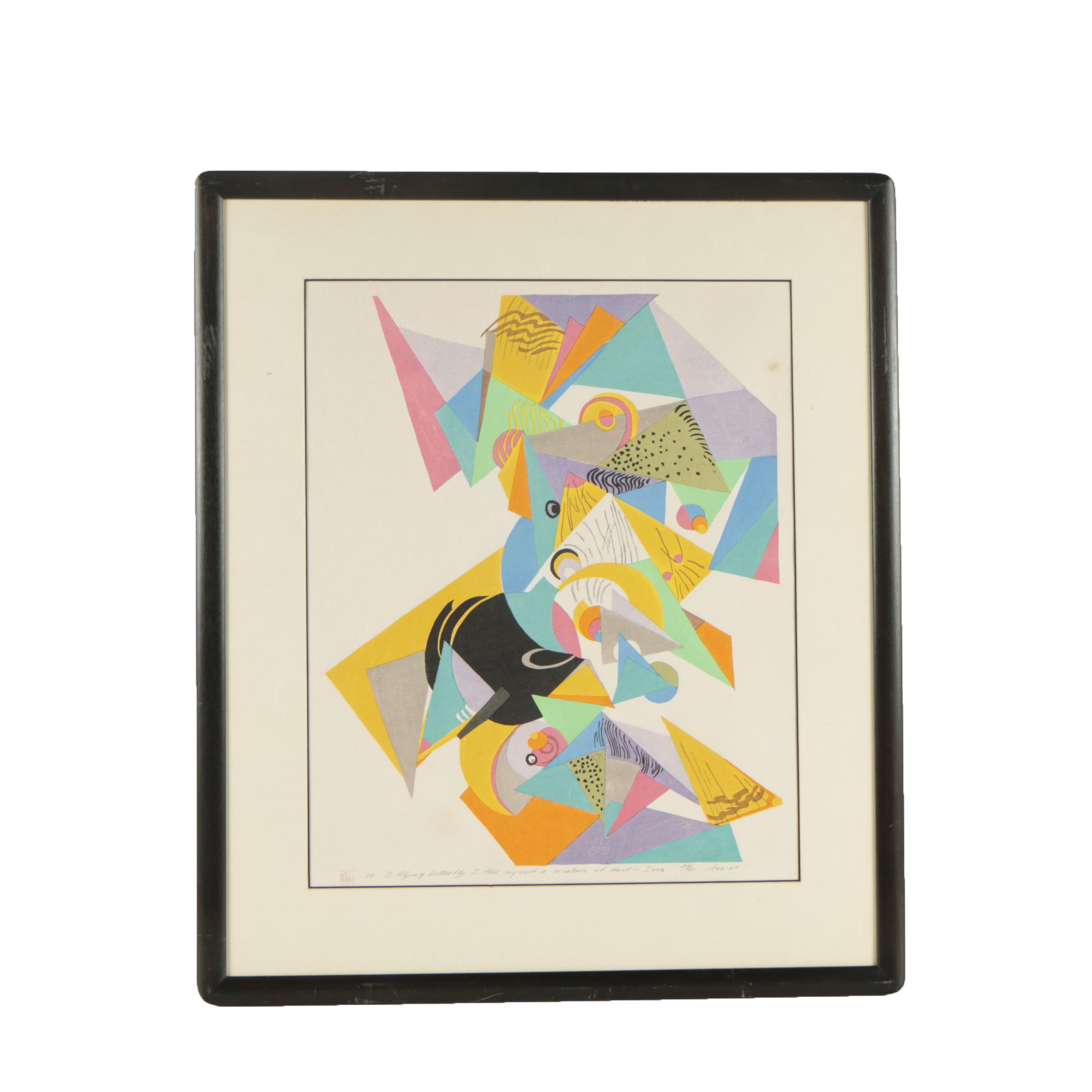Stanton Macdonald-Wright Woodblock from "The Haiku Series"