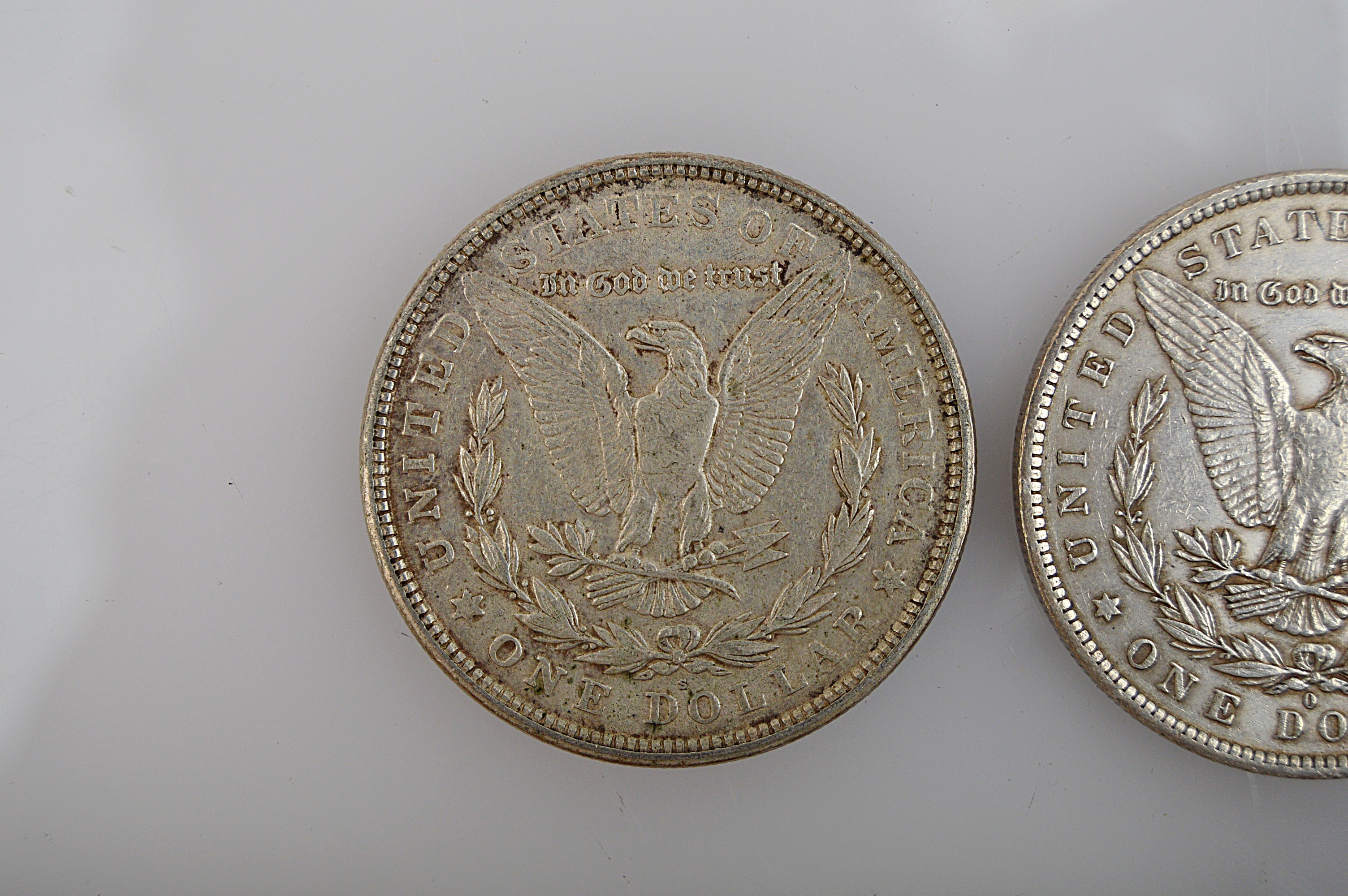 Three Morgan Silver Dollars