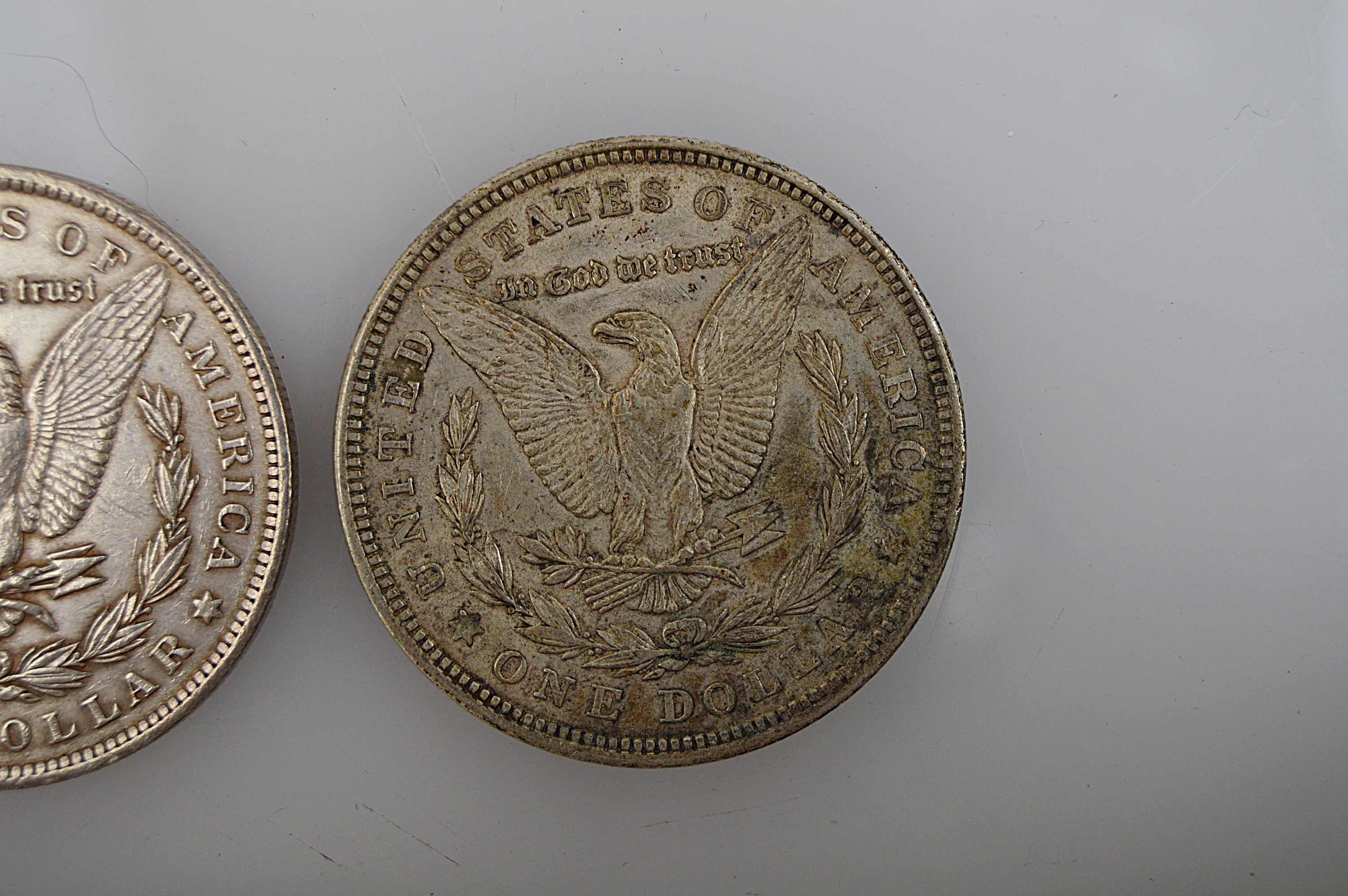Three Morgan Silver Dollars