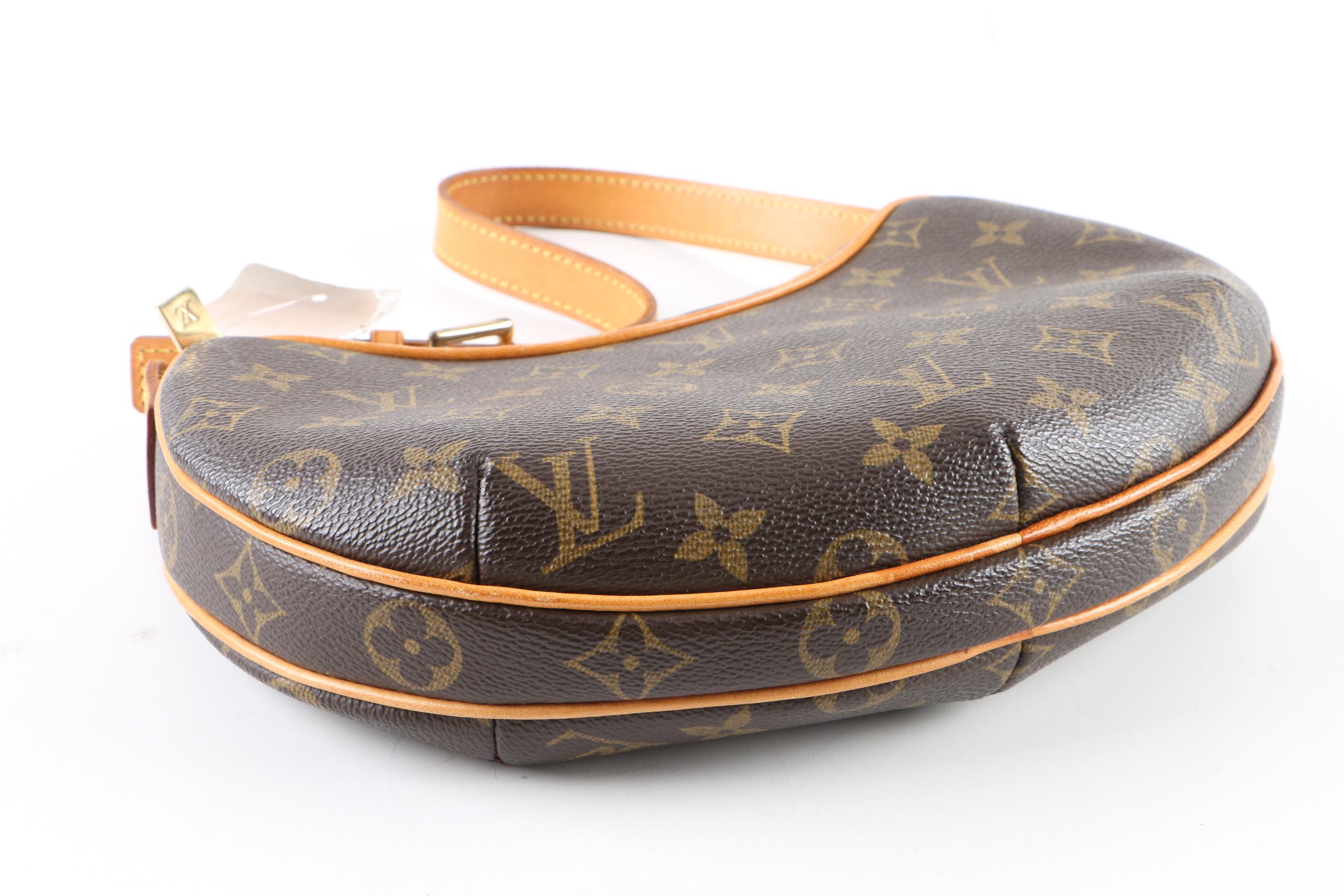 Louis Vuitton of Paris Monogram Canvas Croissant PM Shoulder Bag