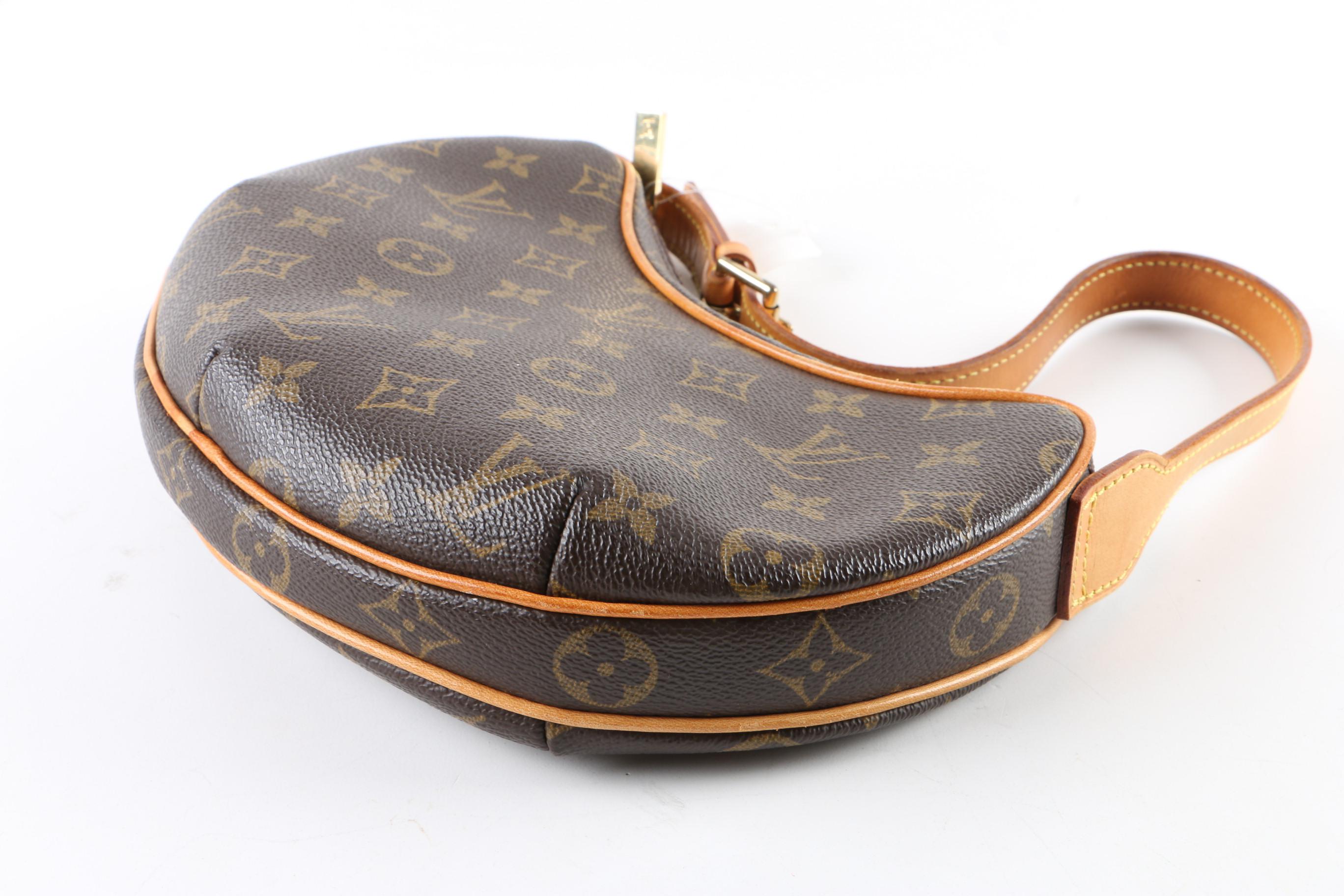 Louis Vuitton of Paris Monogram Canvas Croissant PM Shoulder Bag