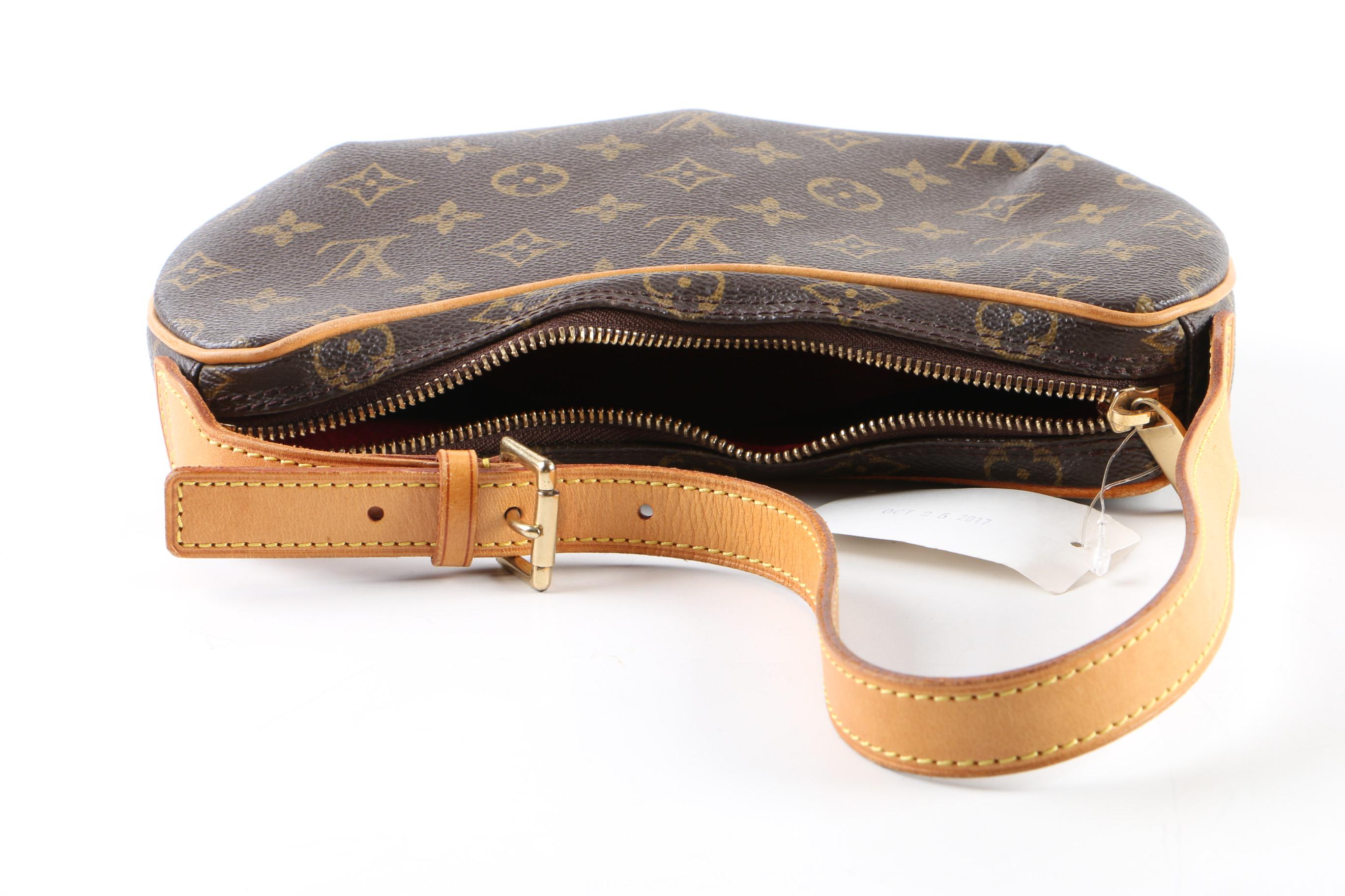 Louis Vuitton of Paris Monogram Canvas Croissant PM Shoulder Bag
