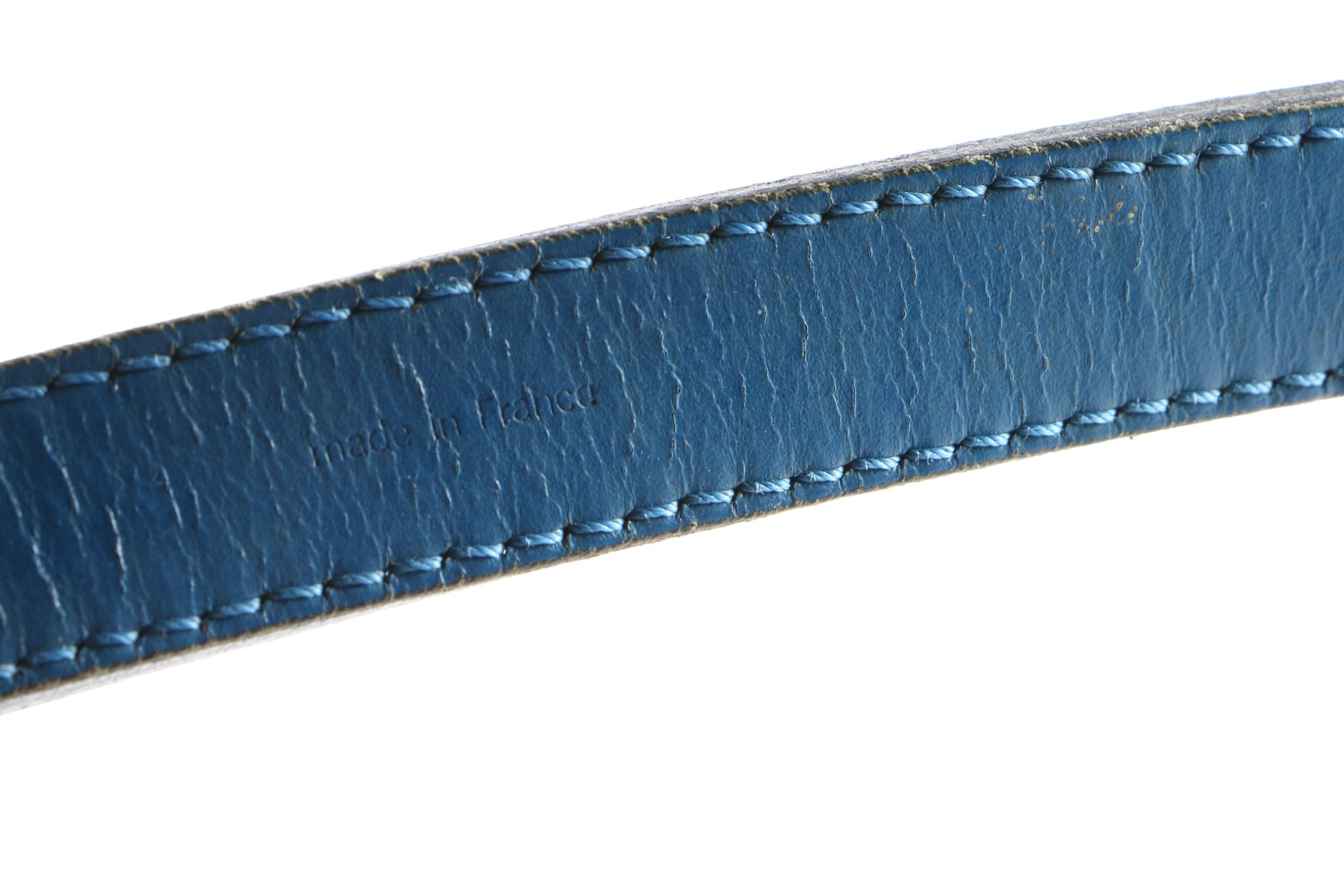 Louis Vuitton of Paris Epi Leather Petit Noe Bucket Bag in Toledo Blue