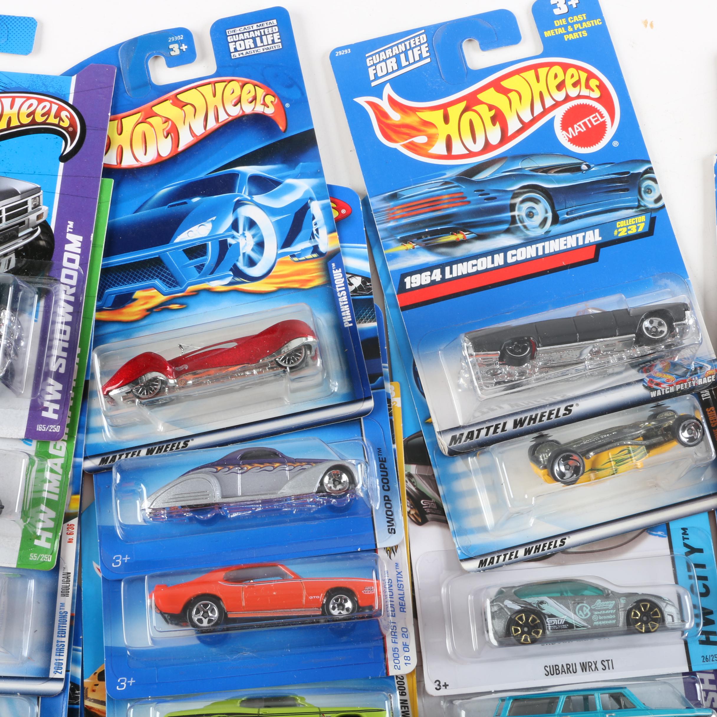 Hot Wheels Die-Cast Car Collection Including "HW Showroom" and "Street Beasts"