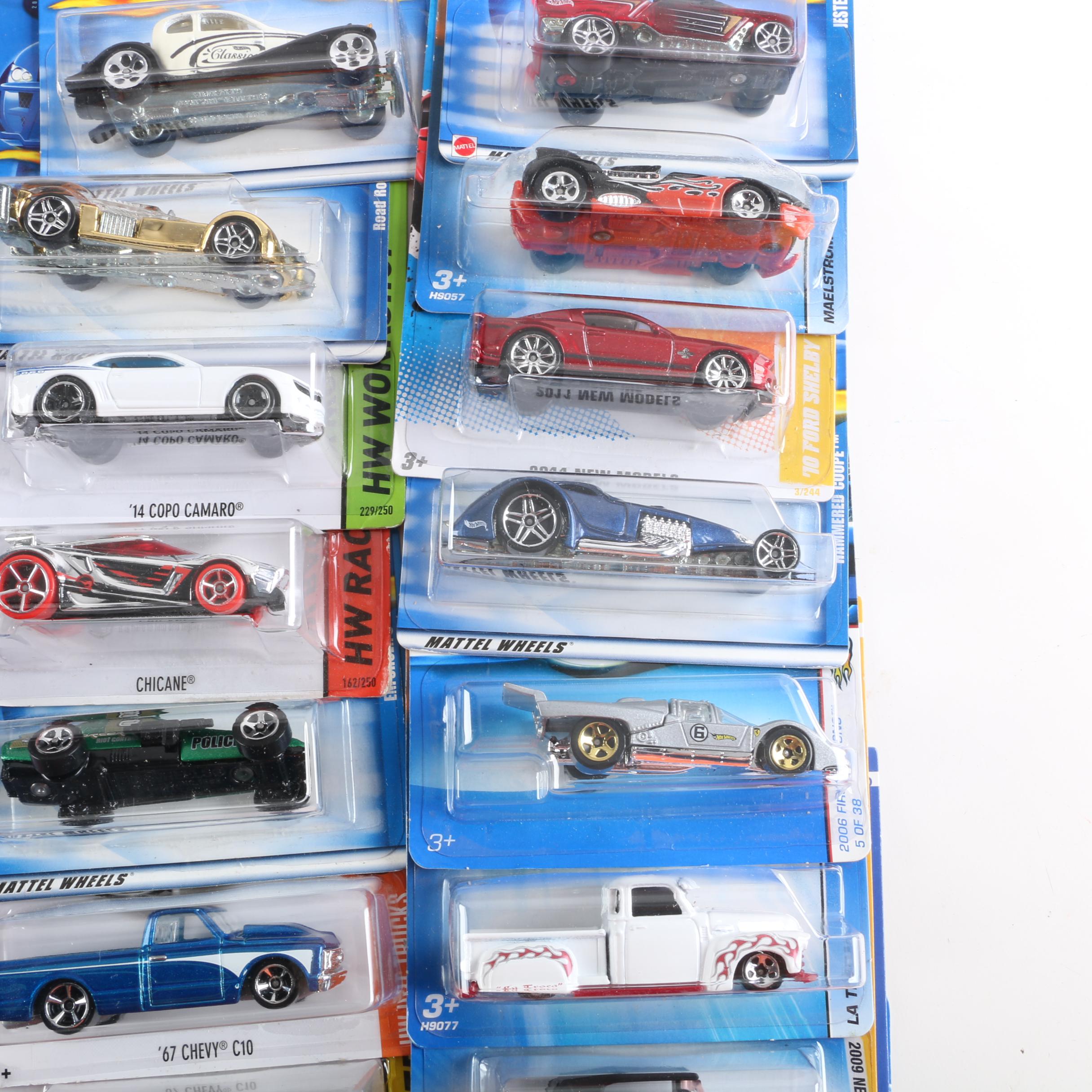 Hot Wheels Die-Cast Car Collection Including "HW Showroom" and "Street Beasts"
