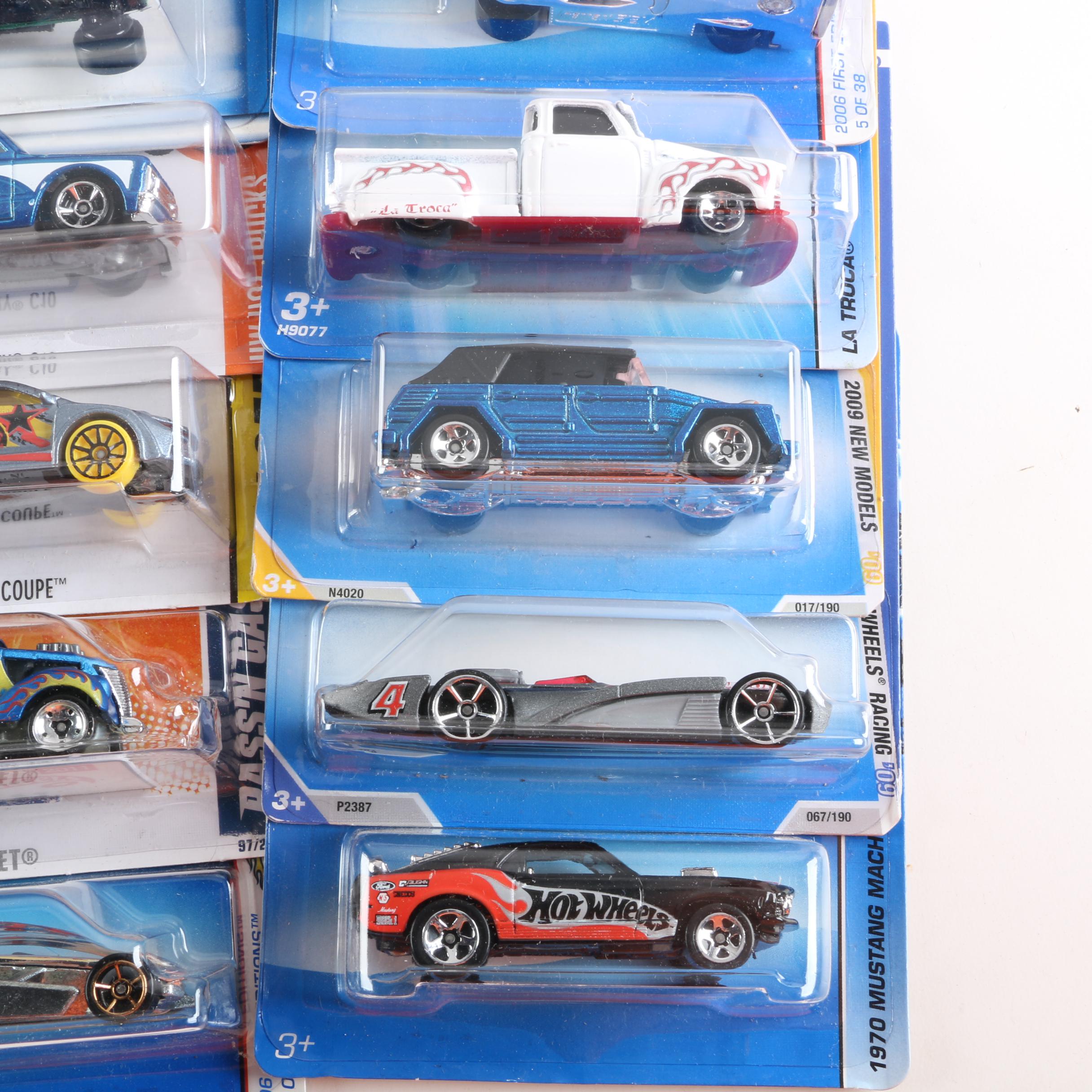 Hot Wheels Die-Cast Car Collection Including "HW Showroom" and "Street Beasts"