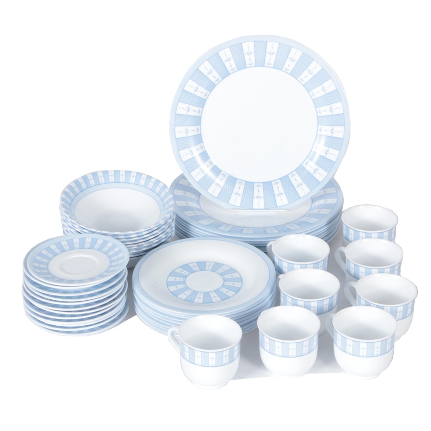 Martha Stewart Everyday "Garden Trellis" Tempered Glass Dinnerware